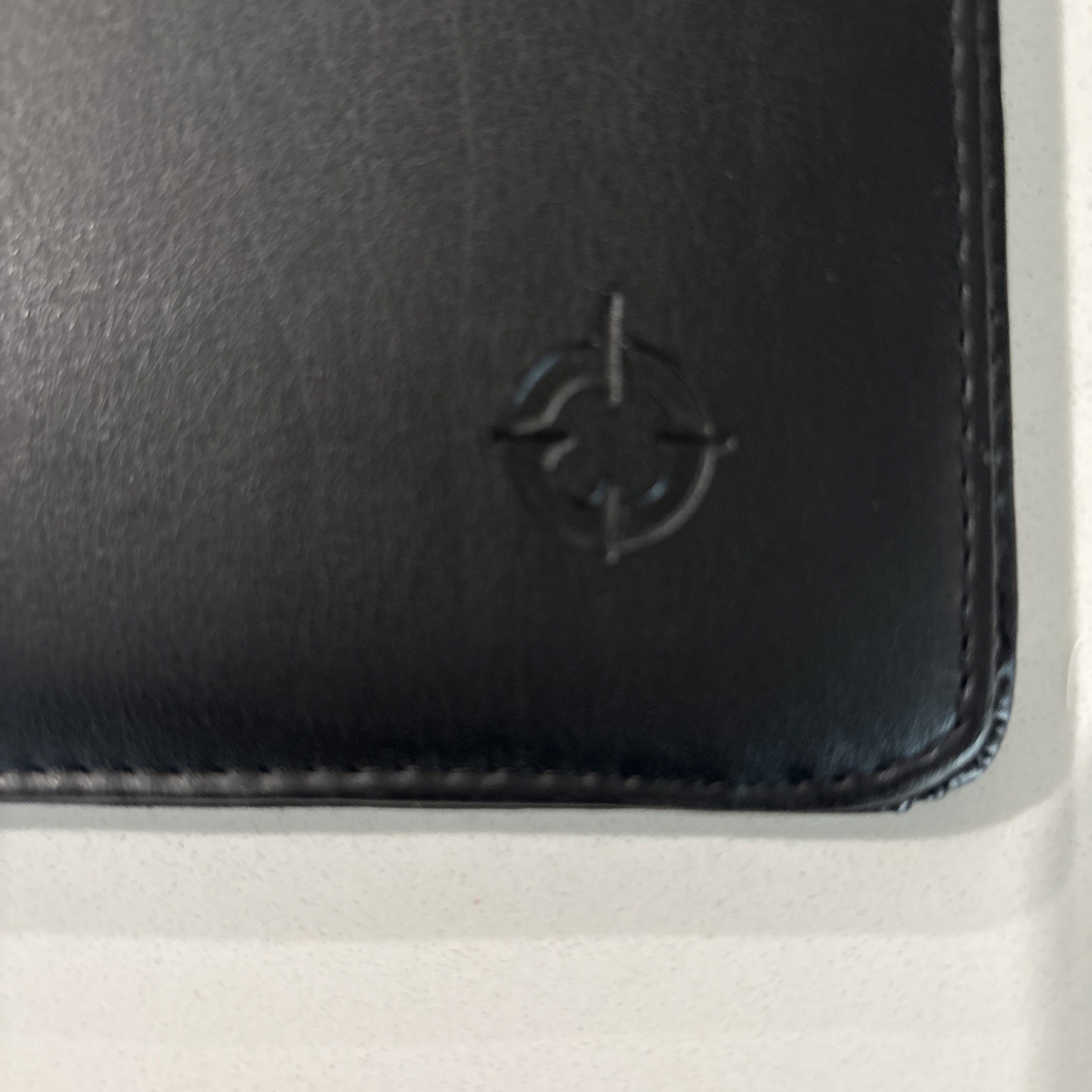 Franklin Covey Note Pad Folio Black Leather Organizer Cover 12″x 10″