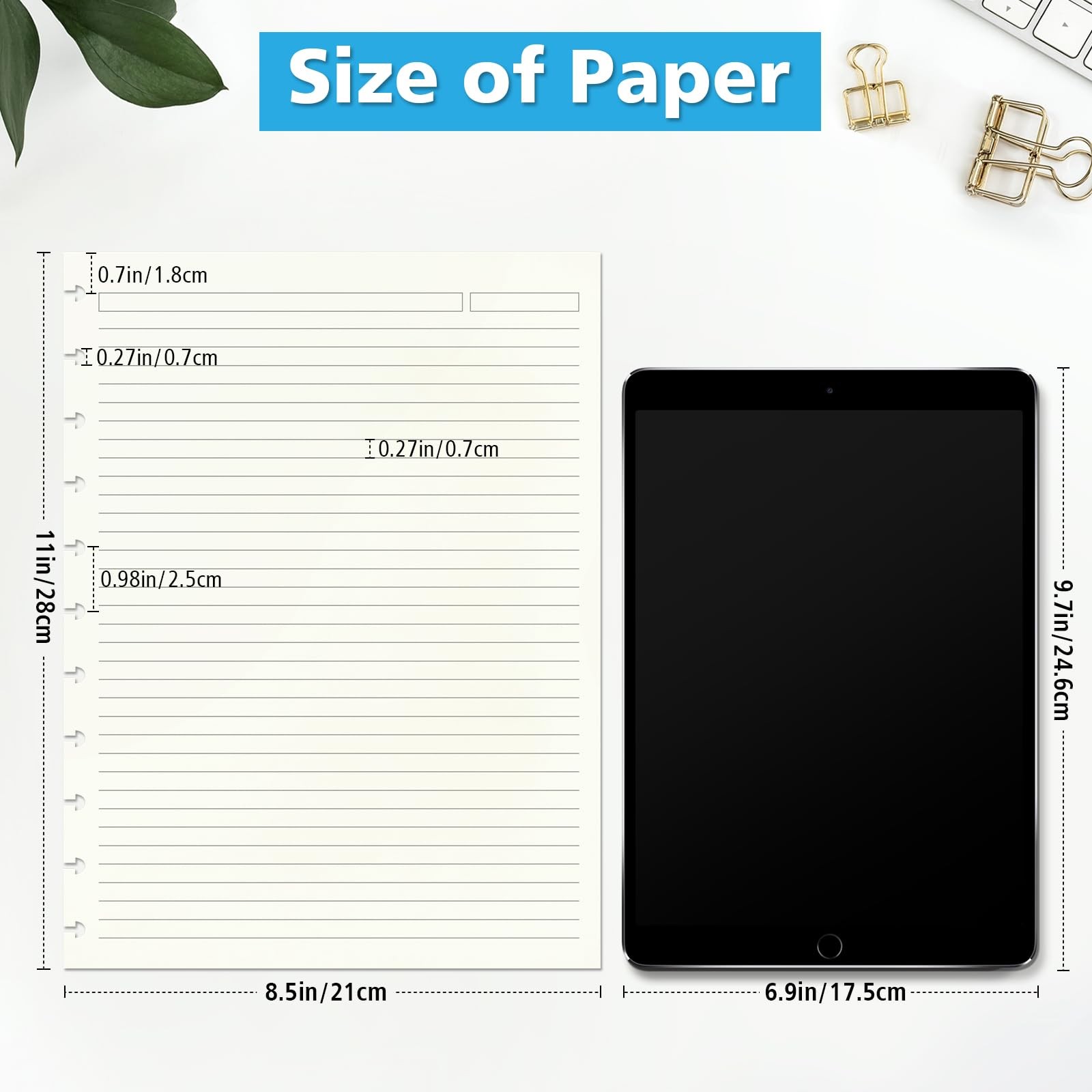 Letter Size 11 Discs 120gsm Discbound 8.5 ” x 11 “, 100 Sheets