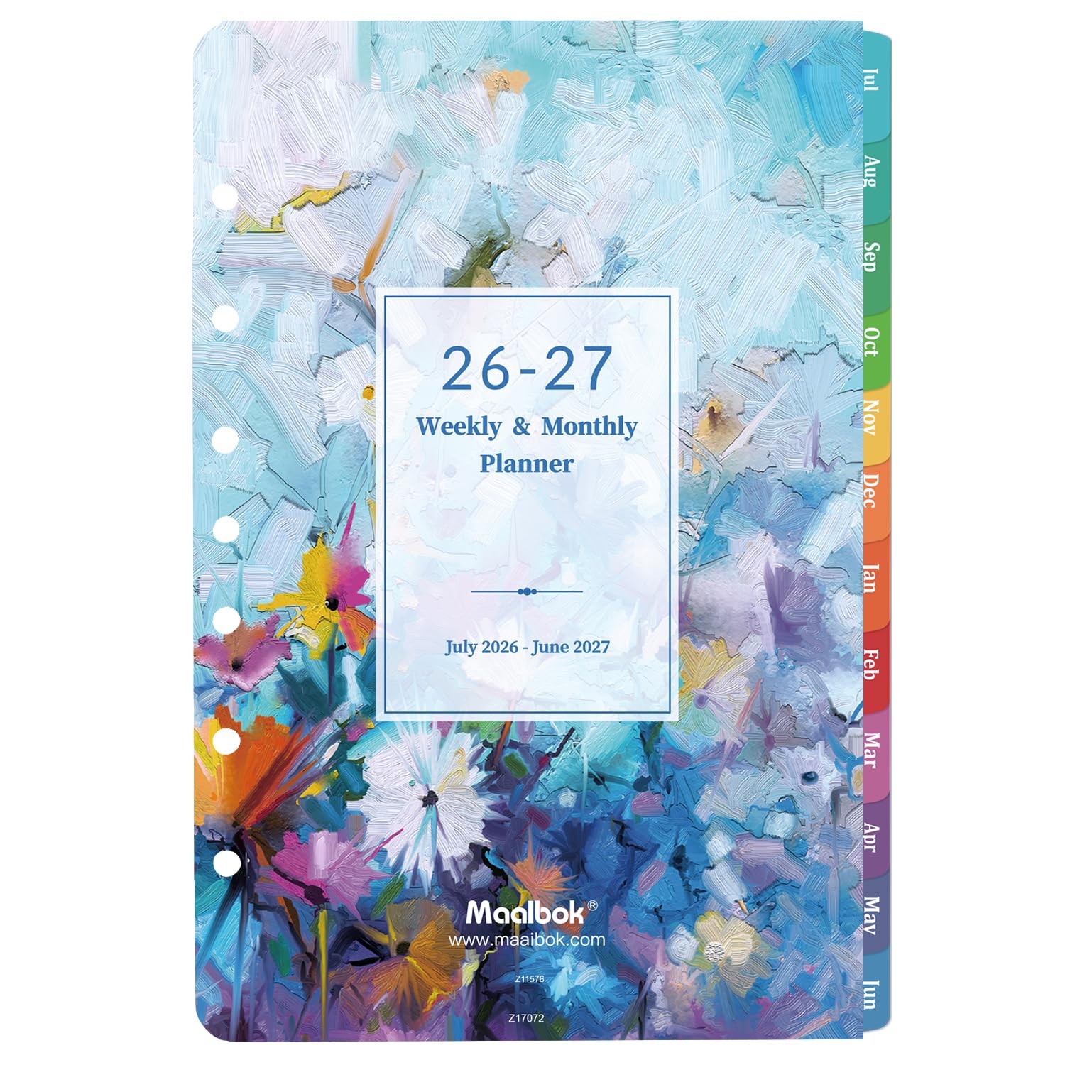 2026-2027 Planner Refills – Planner 2026-2027 Inserts with 7-Hole Punched, 5-…
