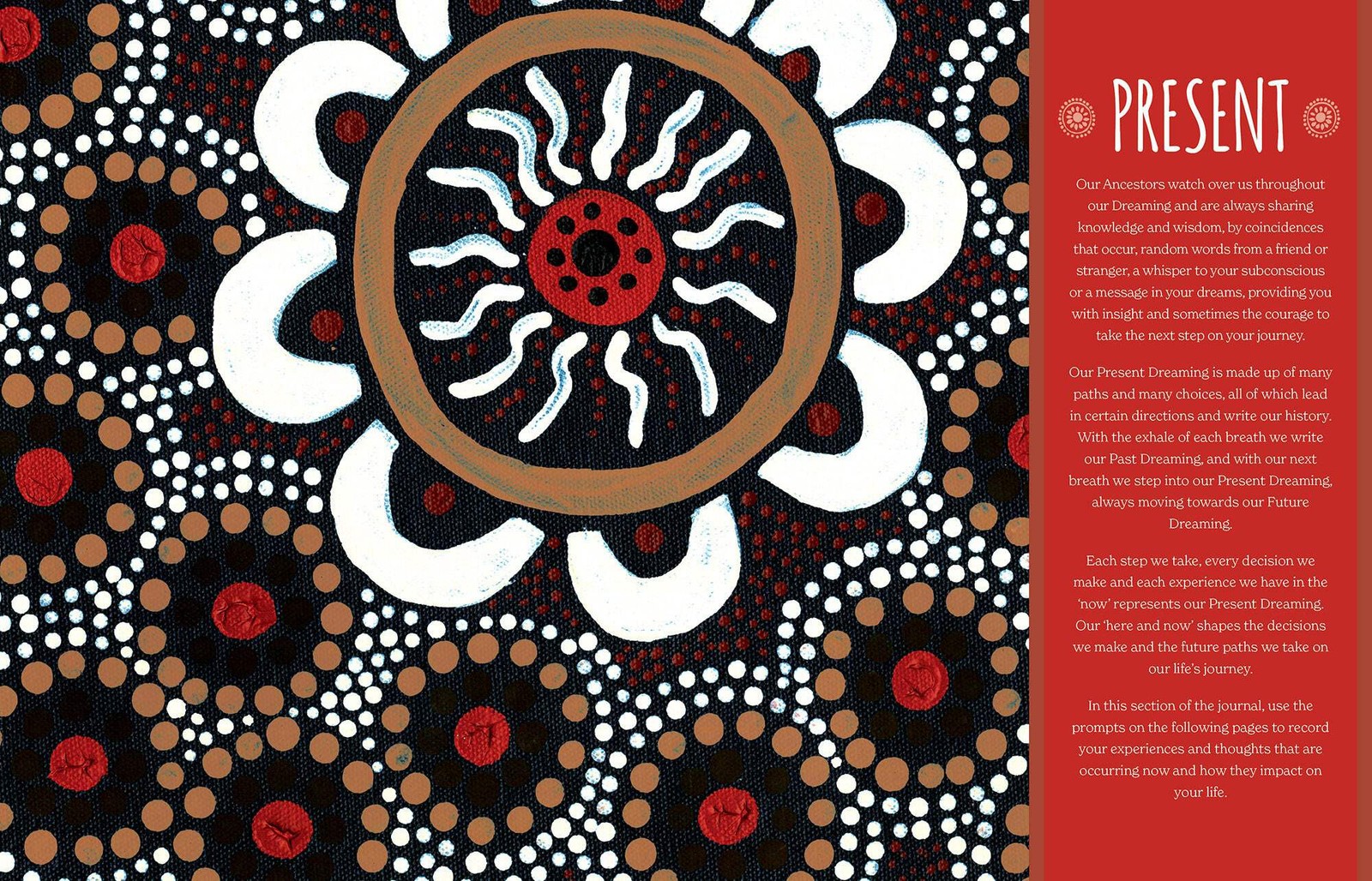 Aboriginal Dreamtime Ancestor Diary by Mel Brown Rockpool Lined 208 Pages