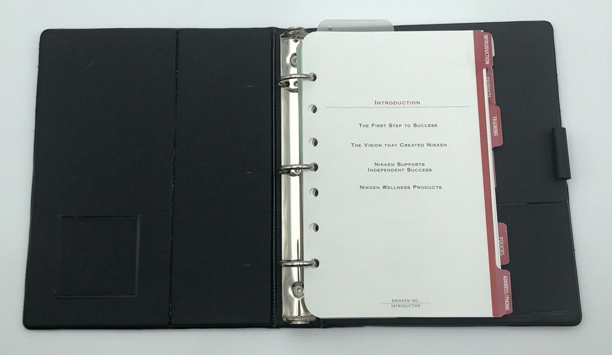 Franklin Type Classic Open Binder 3-Ring Green Faux Leather Made in the USA