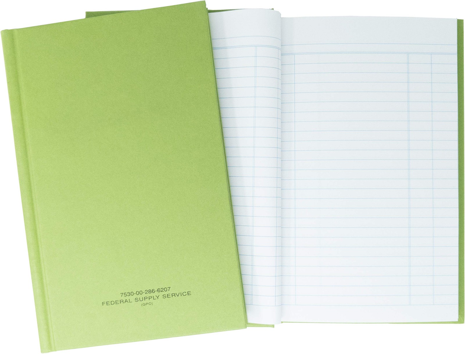Green Military Log Book, 5.25” x 8” – 192 Pages, 4 Columns, Record Book for R…