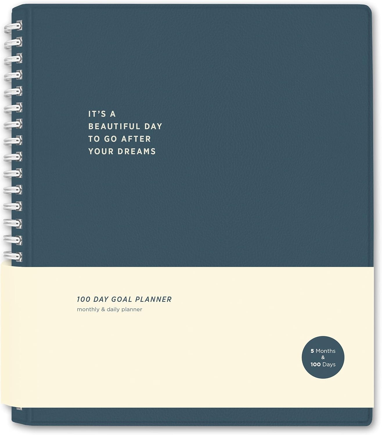 La Lune Undated Goal Journal by Bright Day, Inspirational Appointment Productivi