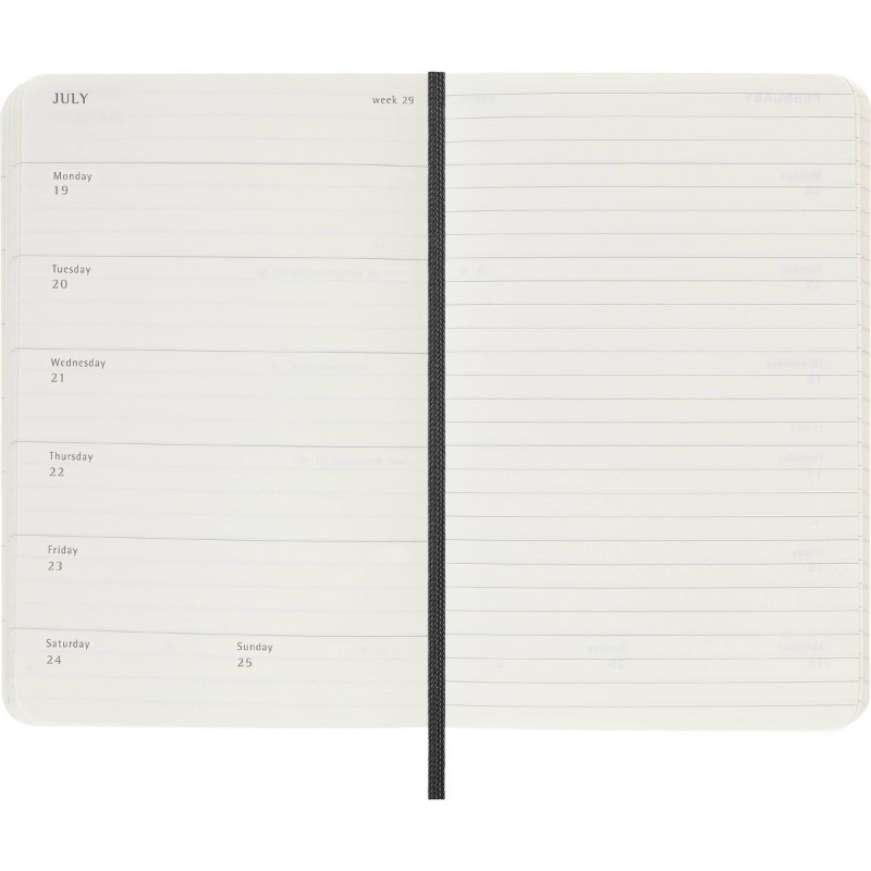Moleskine 2026-27 Weekly Planner Large 5″x8.25″ Black Softcover 18MO