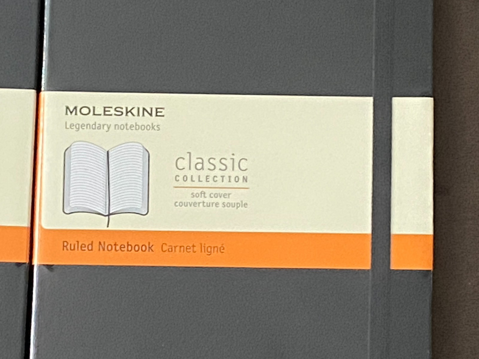 2 Moleskine Classic Carnet Ligne Soft Cover Notebook Black 192 Page 5″ x 8.25″