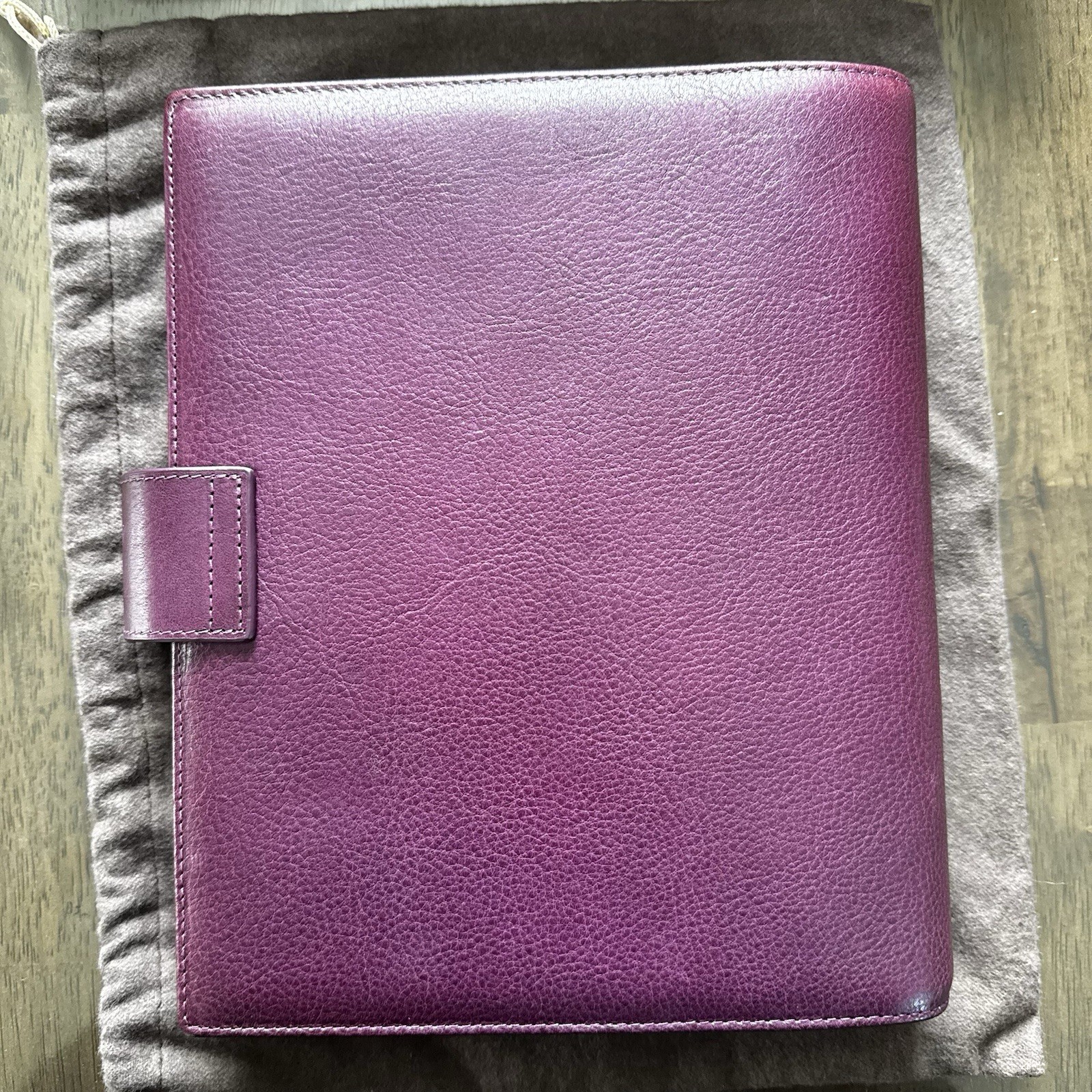 Gillio A5 Amica -Purple Leather Organizer 30MM Large