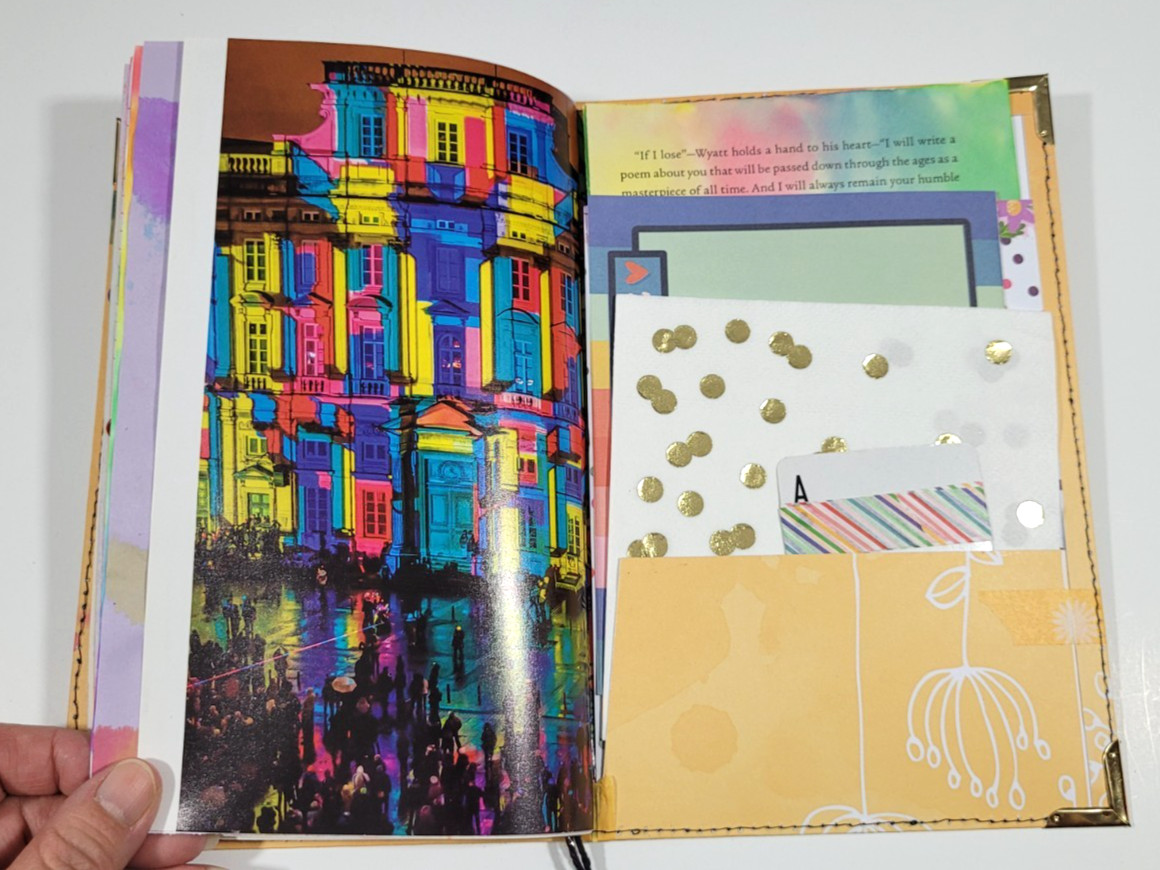Handmade Junk Journal ‘Rainbow Dyed’ ~orange cover