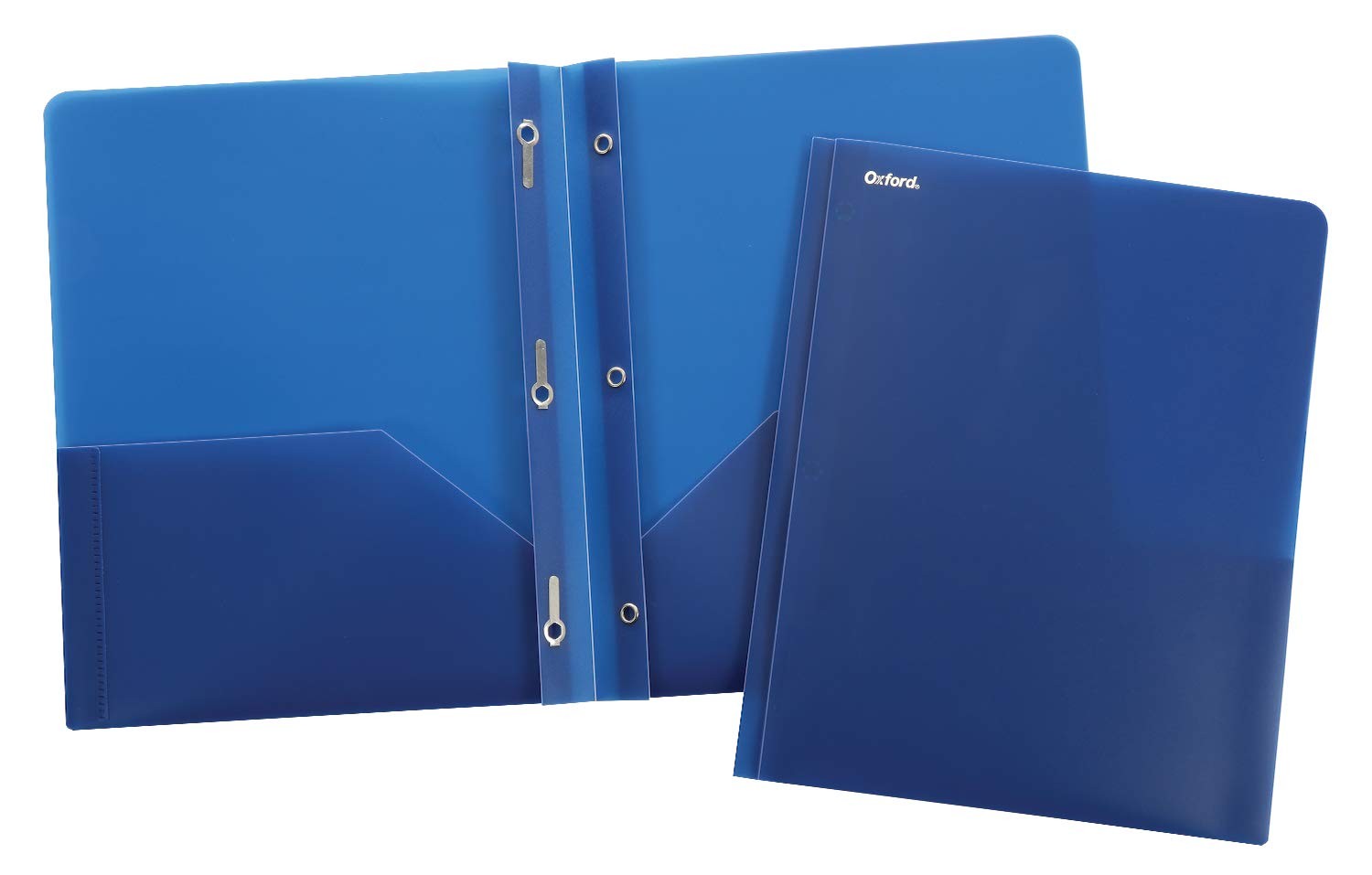 Translucent Two-Pocket Poly Portfolios, Assorted Colors, Letter Size, 25 per …