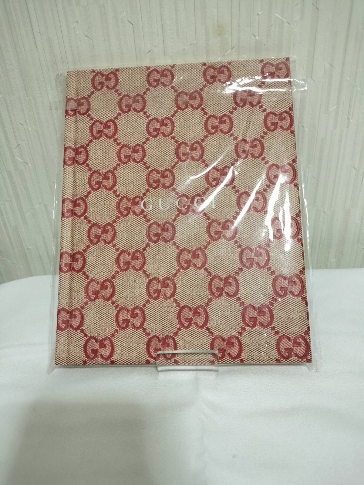 GUCCI Novelty notebook Japan gg red Scrapbook note diary memo NEW only a few!!!!