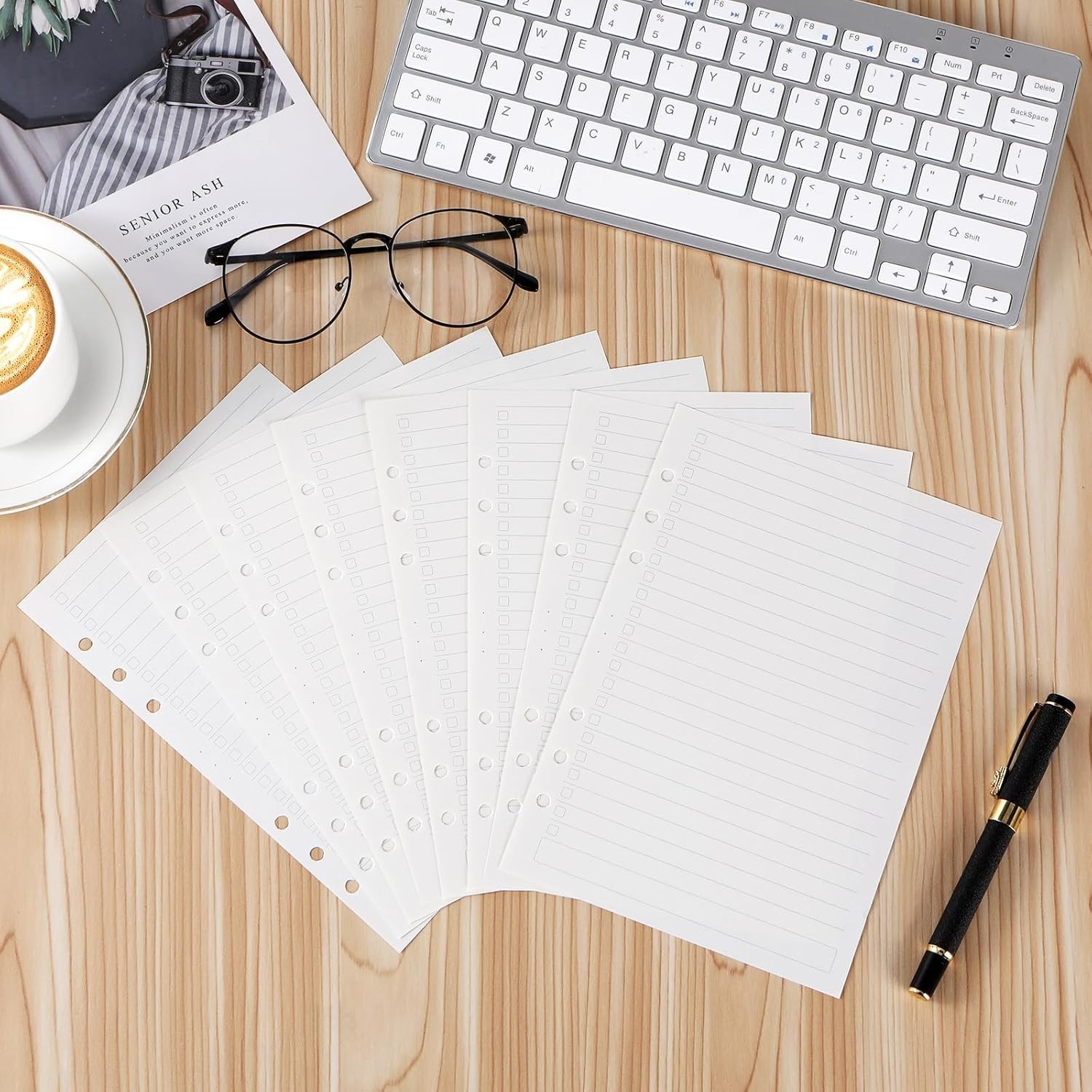 Flexible A5 Daily Planner Sheets – 160 Loose Leaf Inserts for Goal Setting