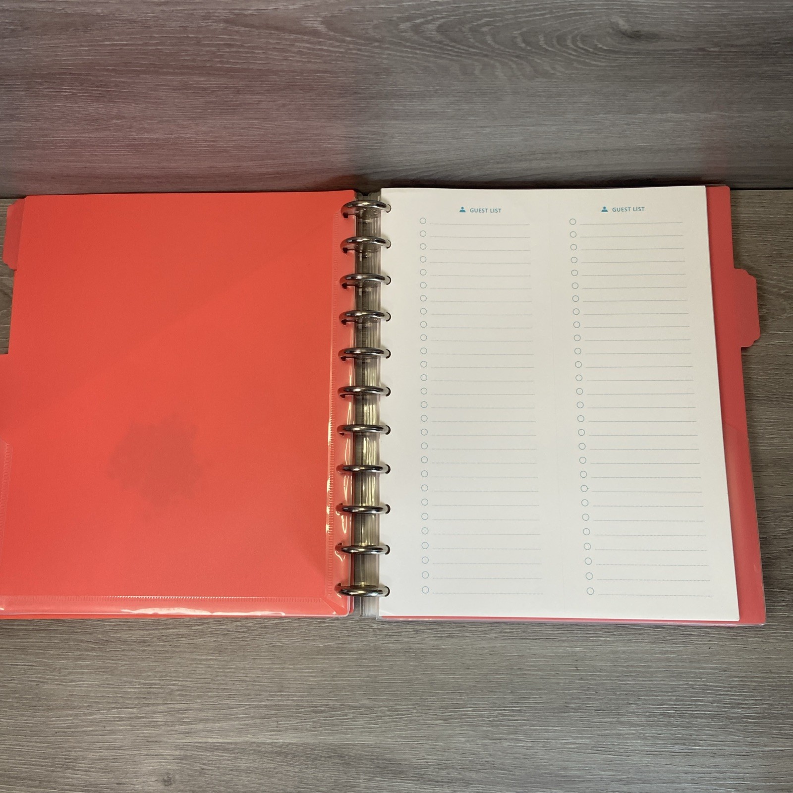 Office by Martha Stewart Notebook Planner Large Orange Discbound Arc + Inserts