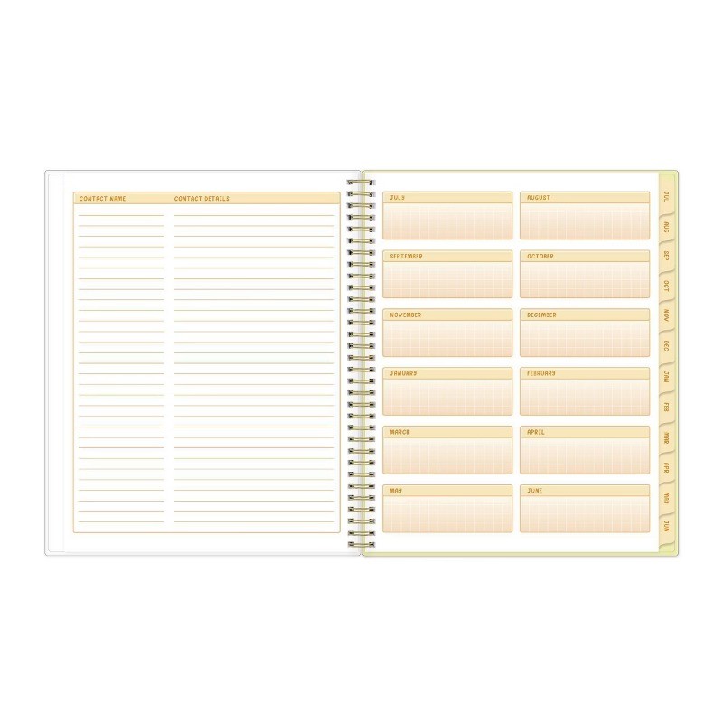 Unicorn Eclipse 8.5″x11″ 2026-2027 Weekly/Monthly Planner Lemons Smooth Frosted