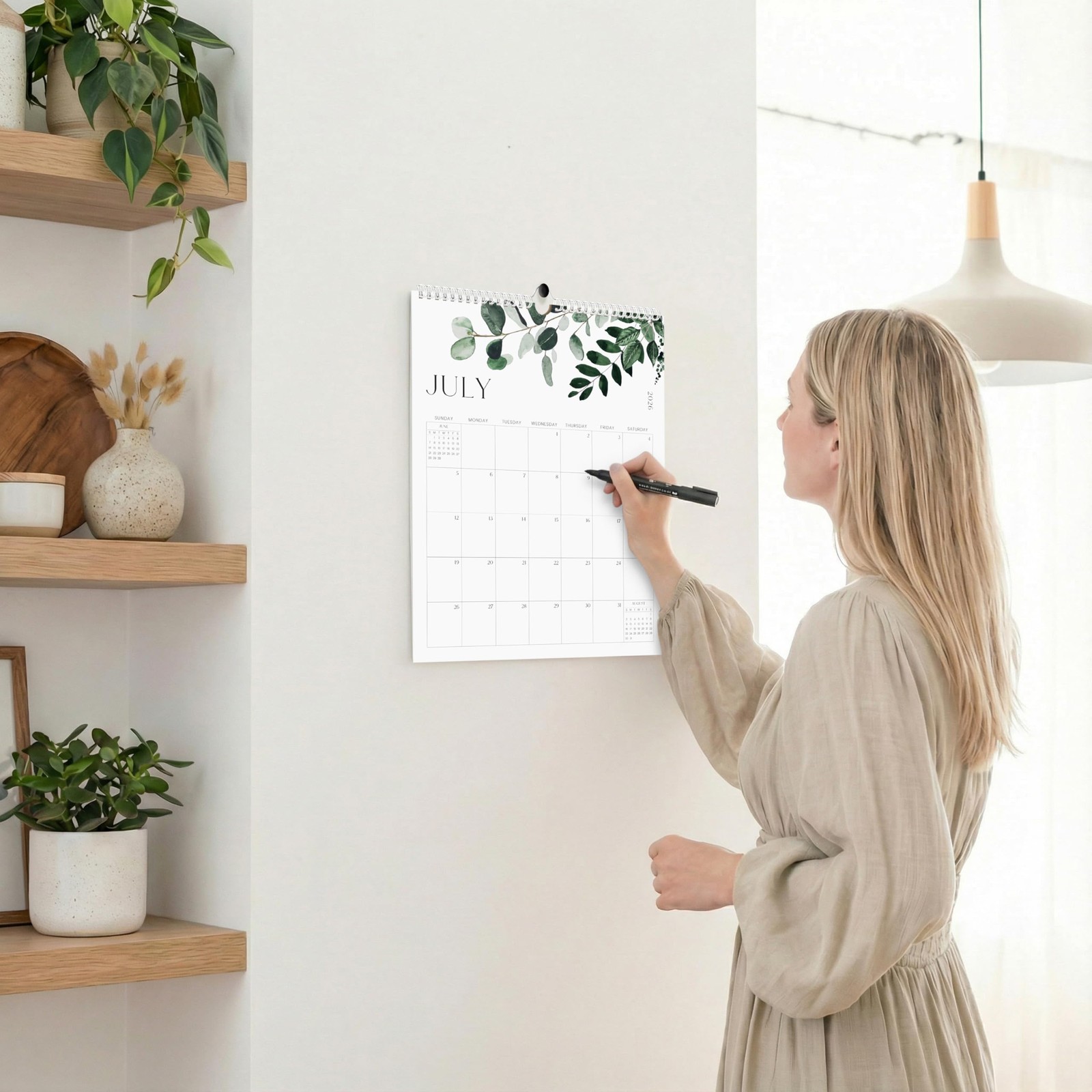 Aesthetic 2026-2027 Wall Calendar – Runs From June 2026 Until December 2027