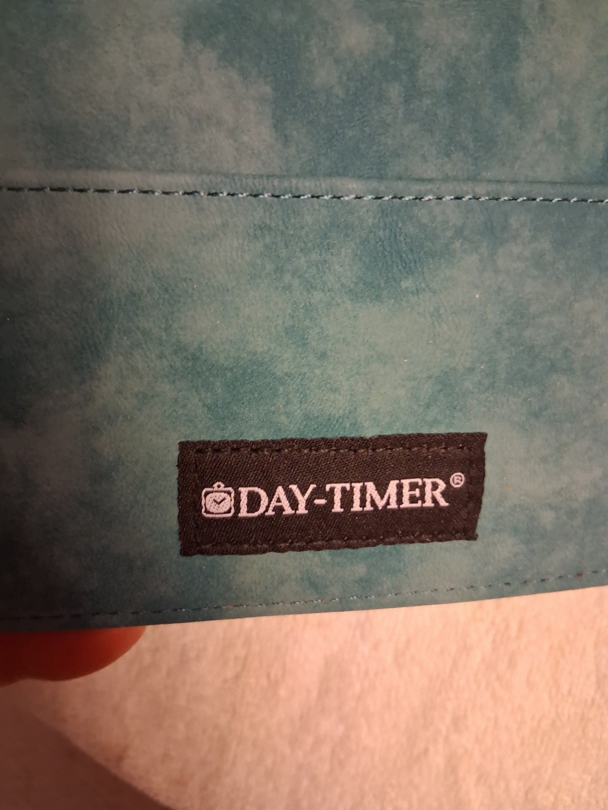 Day-Timer Desk Planner Organizer Binder 7 rings Turquoise Blue