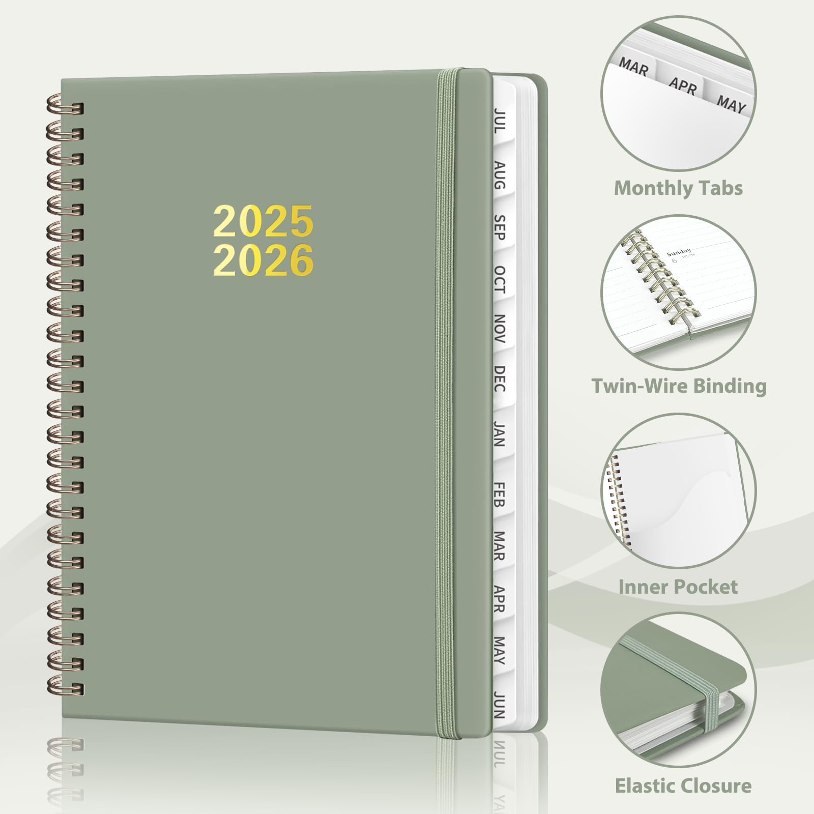 Planner 2025-2026 Weekly and Monthly Planning Book for Student Teacher Supplies