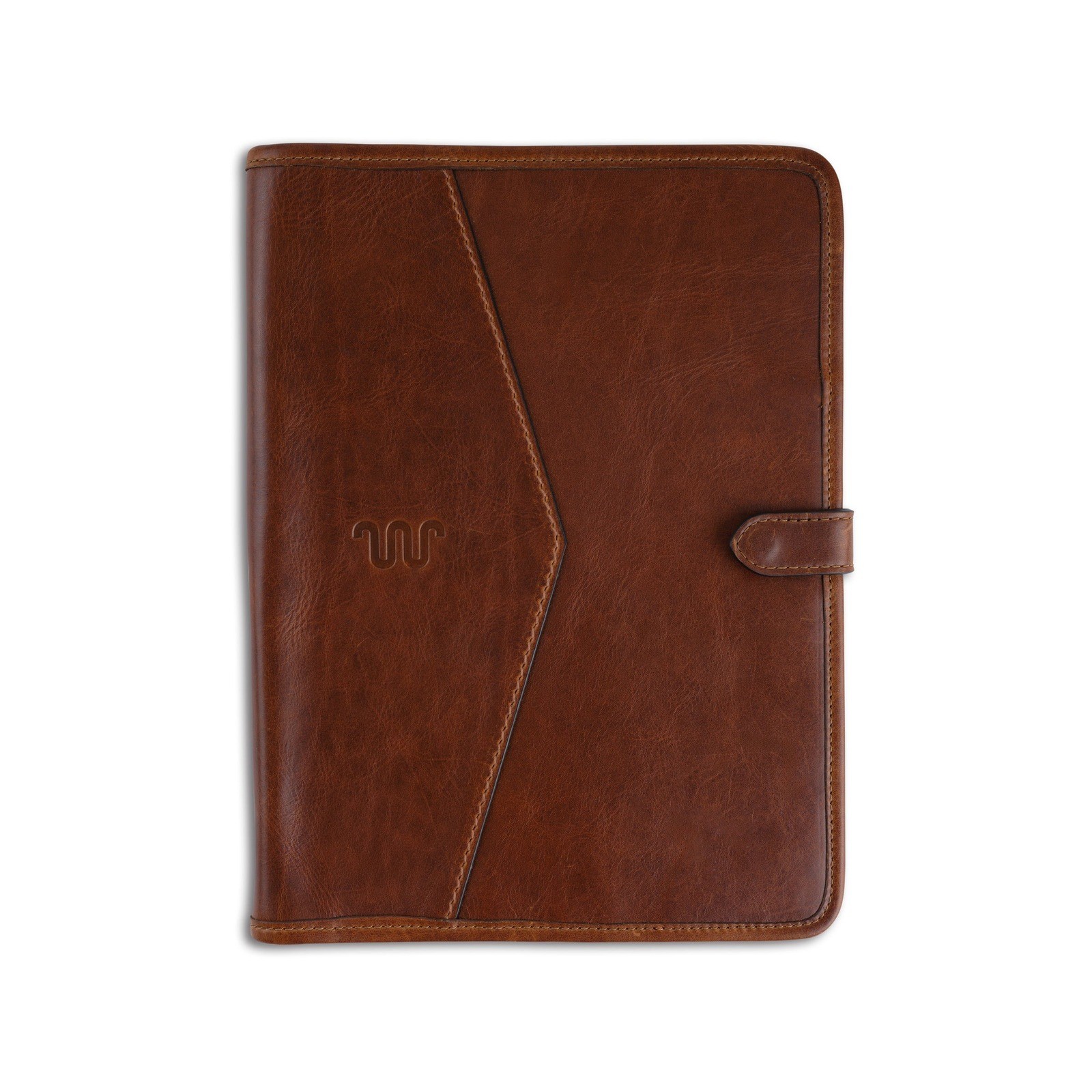 King Ranch Leather Notepad Portfolio Cognac Brown Running W 225445CGN NWT