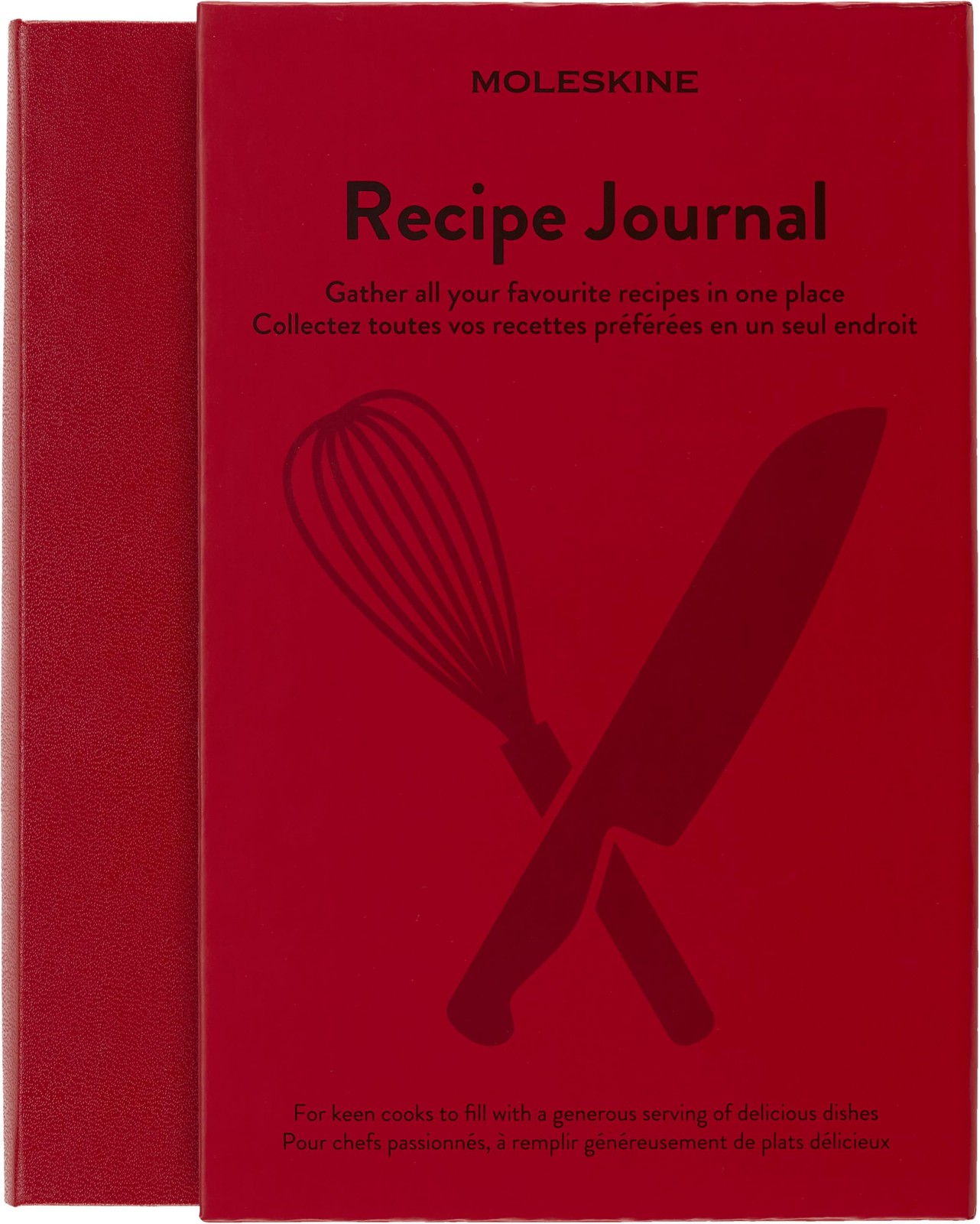 Moleskine Passion Journal, Recipe, Hard Cover, Large (5″ x 8.25″) Scarlet Red
