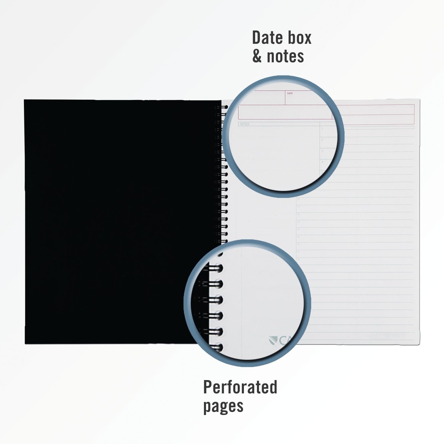 Cambridge Business Notebook, Action Planner, Legal Ruled Paper, 8-1/2″ x 11″, 80