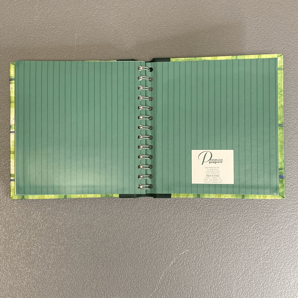 Silk Fabric Journal 7”x7” Penman Paper with Real Dried Flowers 80 Lined Pages