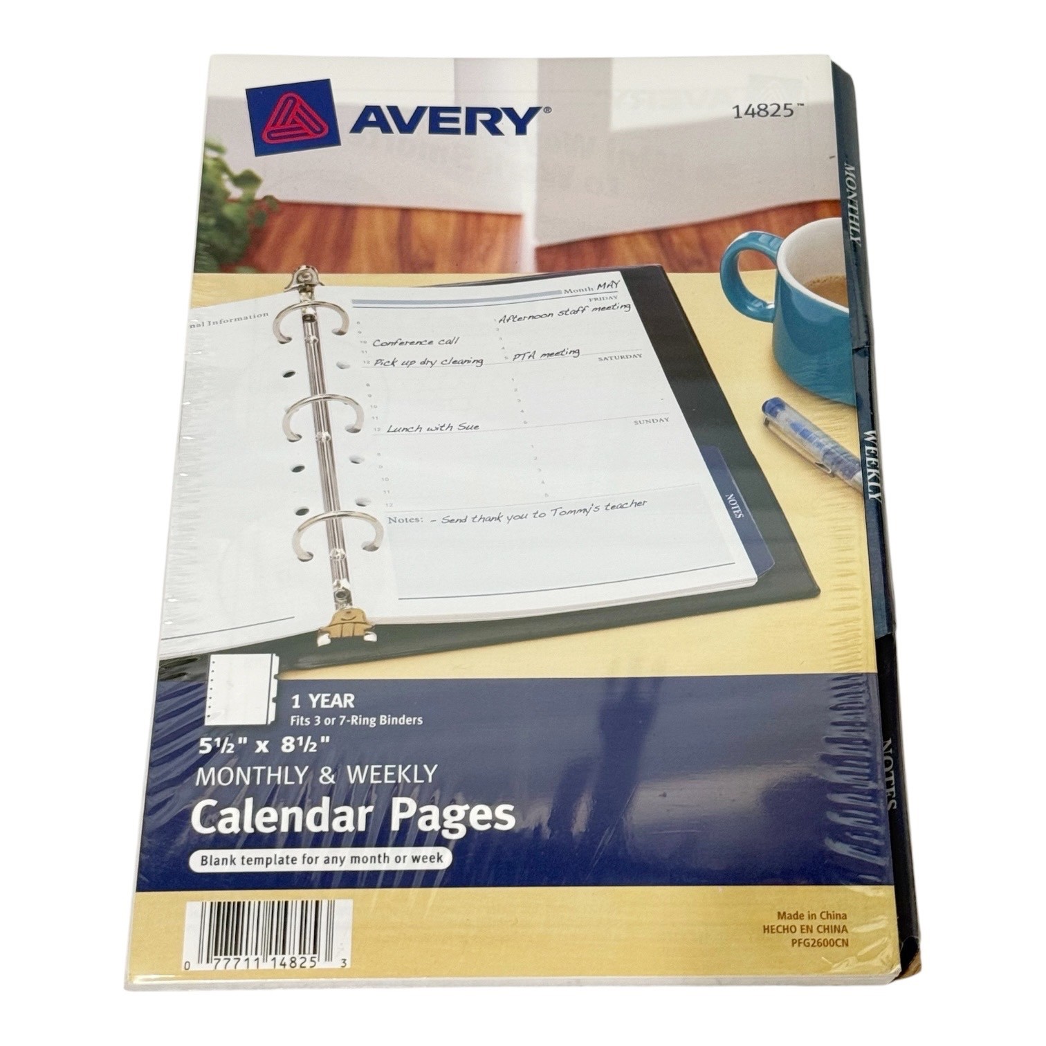 Avery Mini Monthly & Weekly Calendar Pages 5.5 x 8.5 inches (14825) Sealed