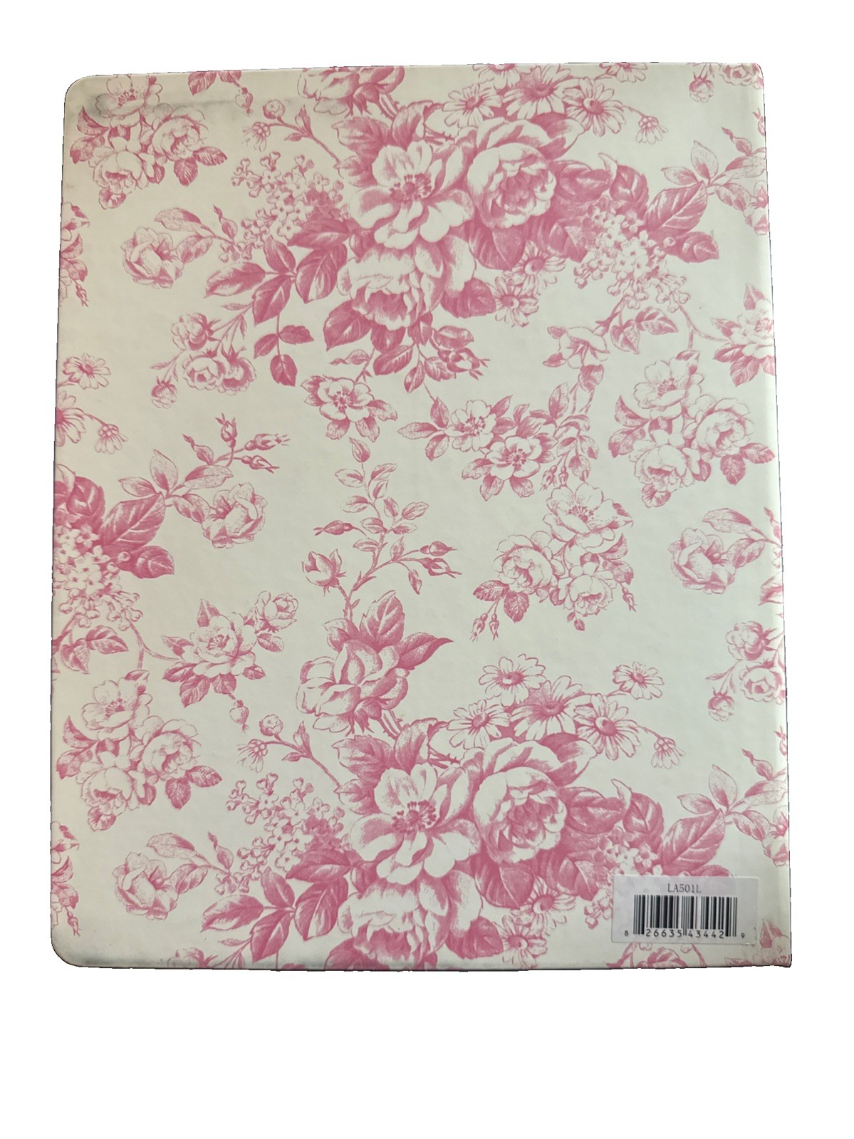 NWT Laura Ashley Garden Blooms Toile 8×10 Lined Journal Gold-Accent Page Edges