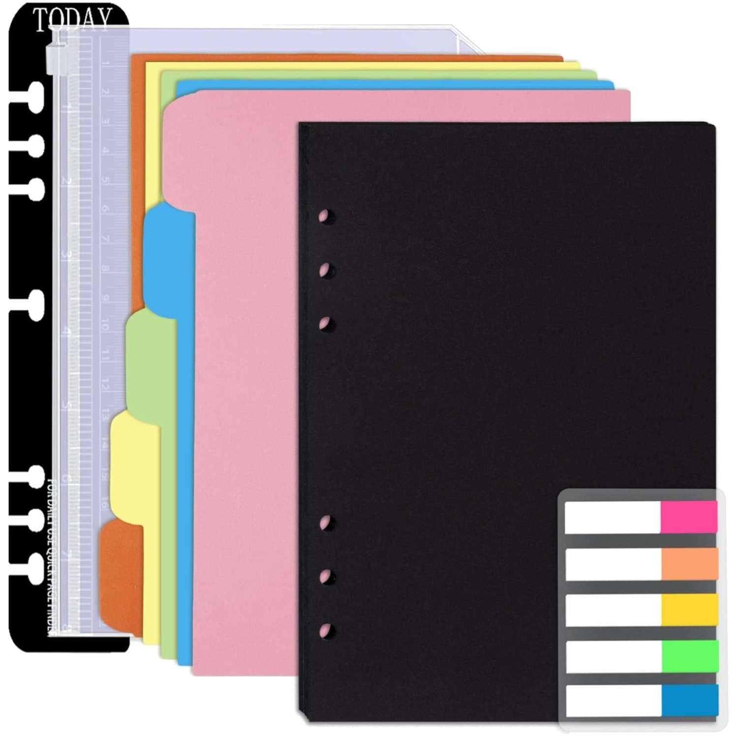 A5 Planner Refill Set: 60 Sheets + Dividers + Pouch