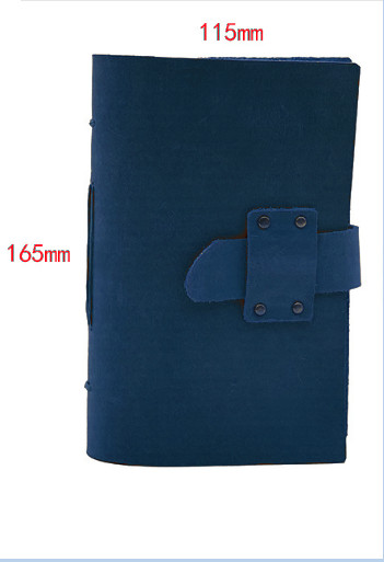 Writing notes Notebook sketchbook Diary Notepad handmade leather BLUE Q376