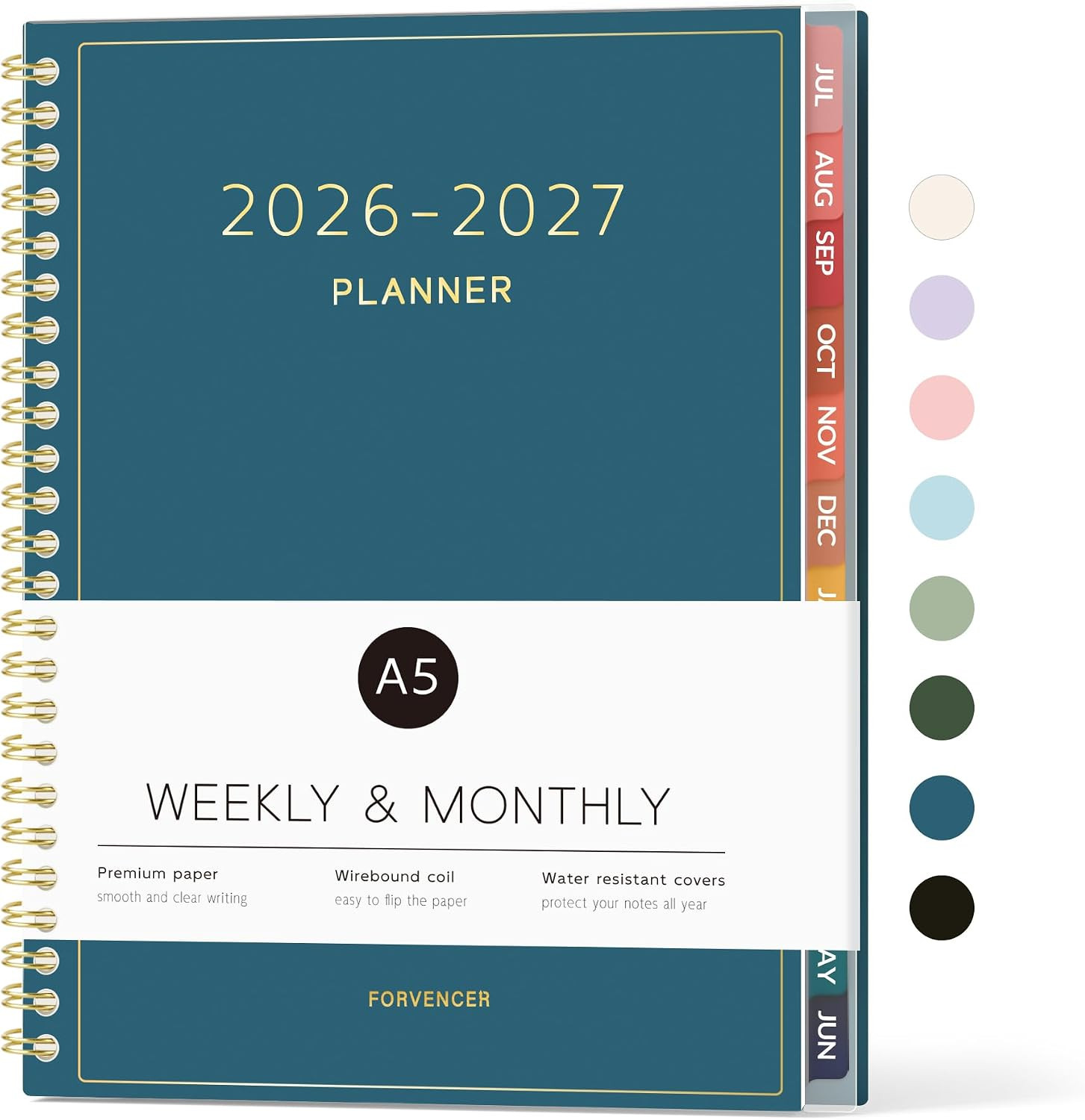 Academic Planner 2026-2027, Weekly & Monthly Calendar Planner, July 2026-June 20