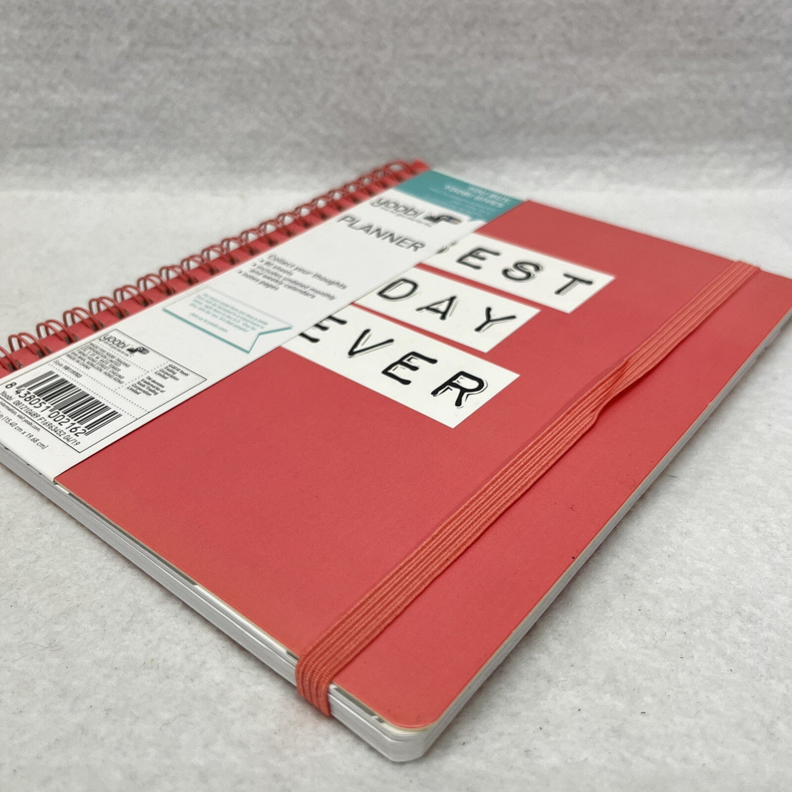 Yoobi Best Day Ever Undated Weekly / Monthly planner – 6 1/4 in x 7 3/4 in