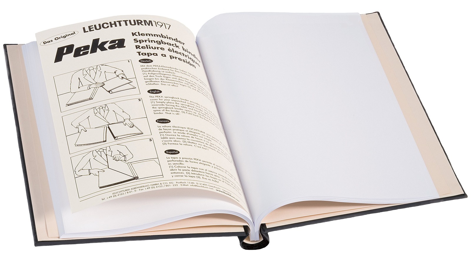 – PEKA Springback Binder (Black) – Holds 150 Sheets of Paper
