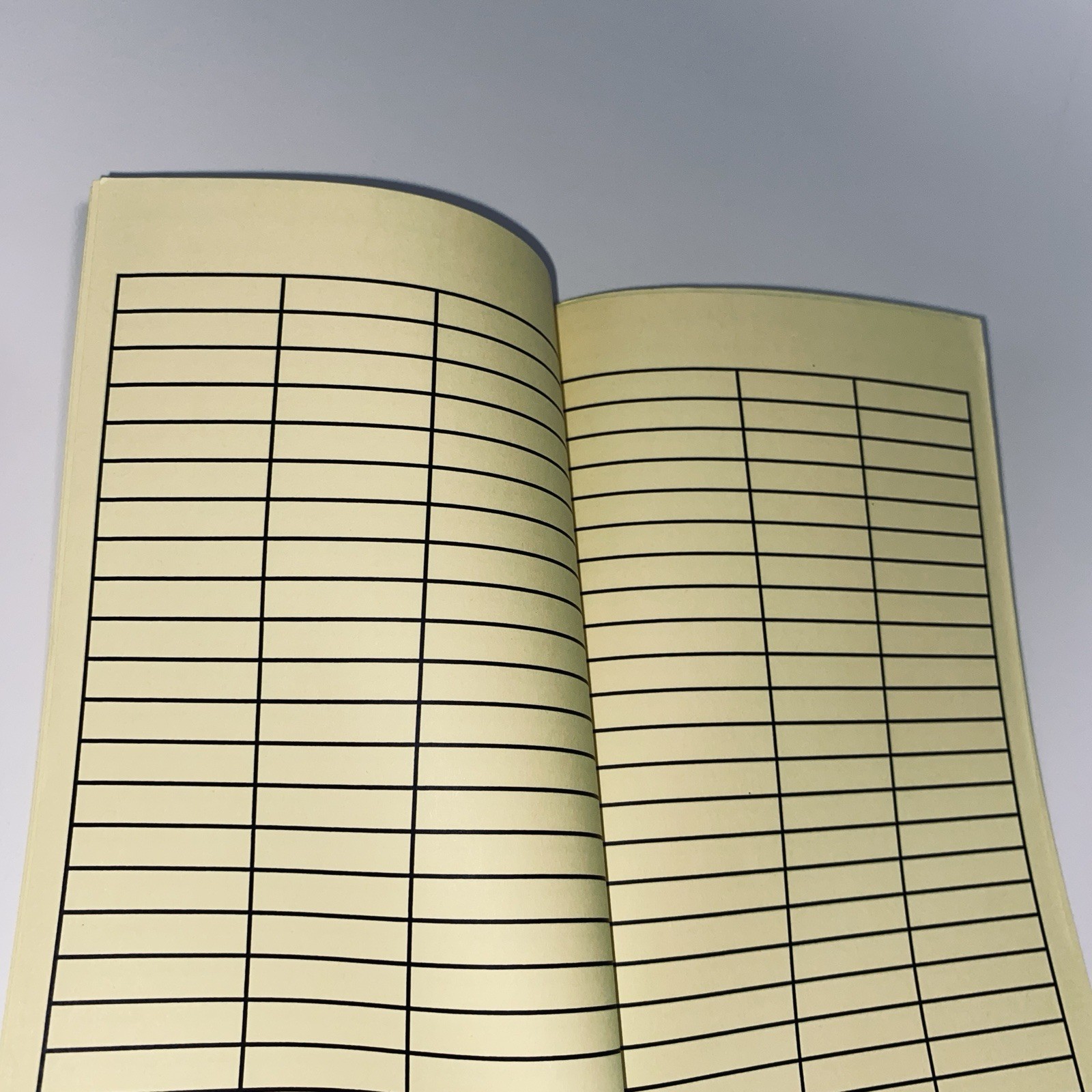 Vtg Handmade Notebook Legal Yellow Lined Paper Notes Work Office School Desk z