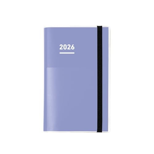 Kokuyo Jibun Techo Mini 2026 Monthly Weekly Planner B6 Slim Violet Ni-JFM1V-26