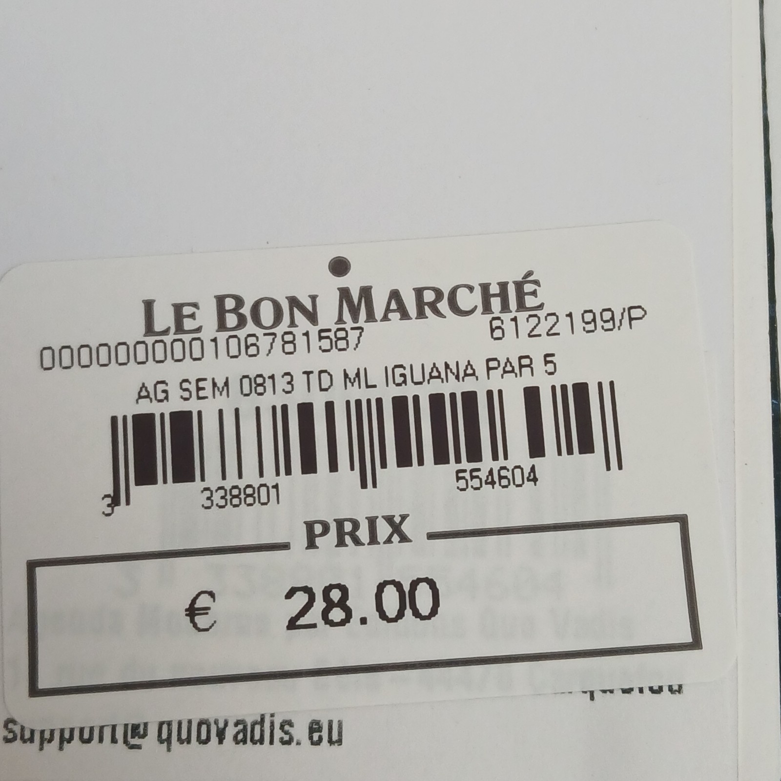 Le Bon Marche Mini Pocket 2026 Calendar Set Of 2 Made In France Iguana Blue