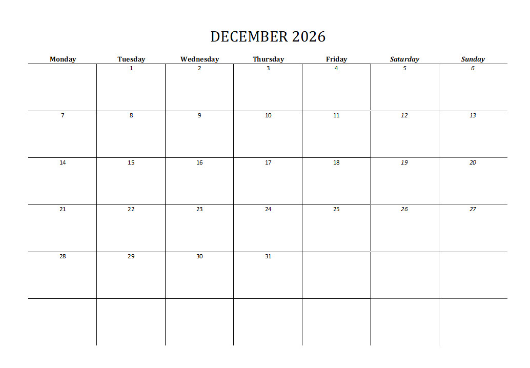 2.99 *ON SALE* 2026 Calendar Printable Landscape,Monthly Planner DOWNLOAD PDF v1