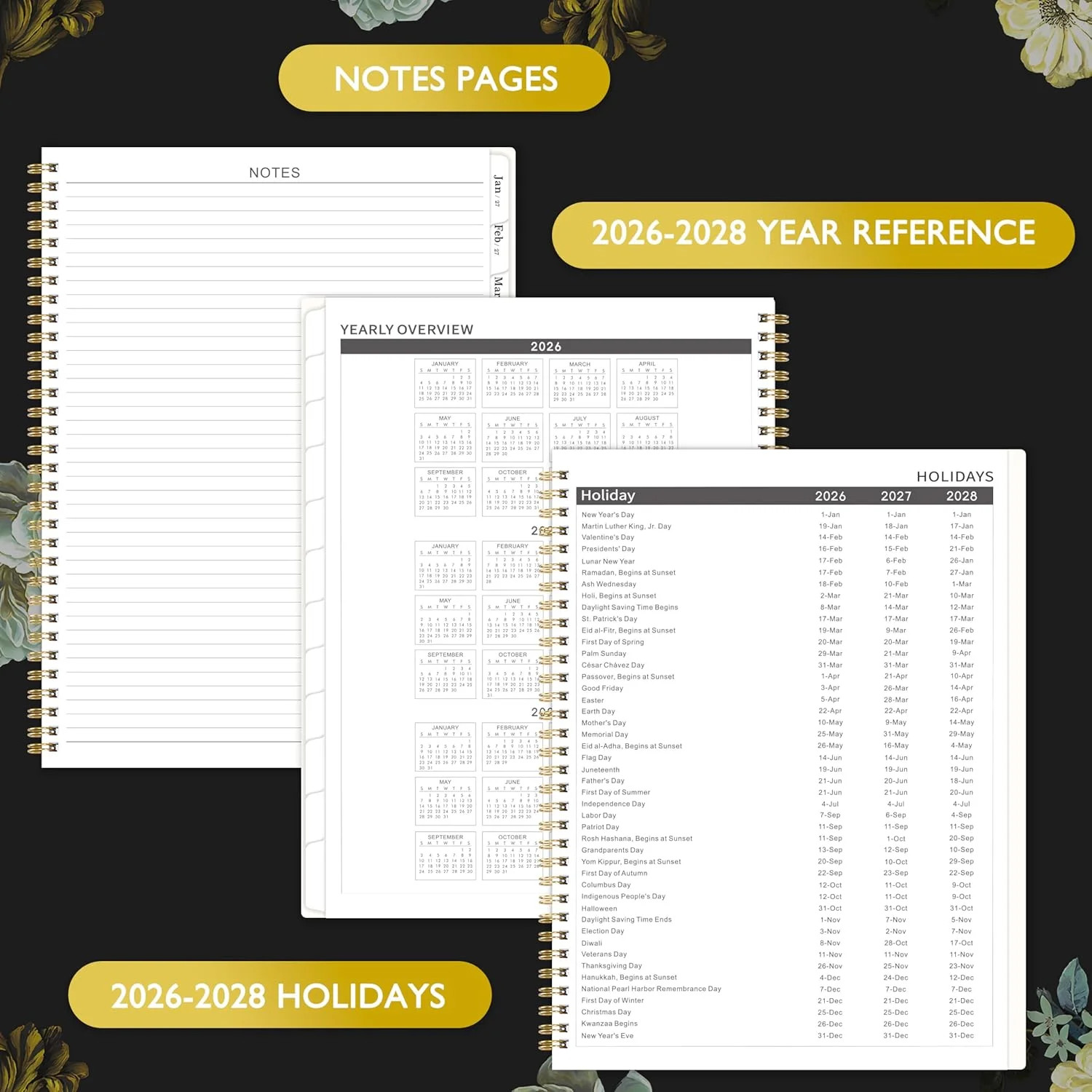 Monthly Planner 2026-2028 – 2 Year Planner 2026-2028, JUL. 2026 – JUN. 2028, 9”