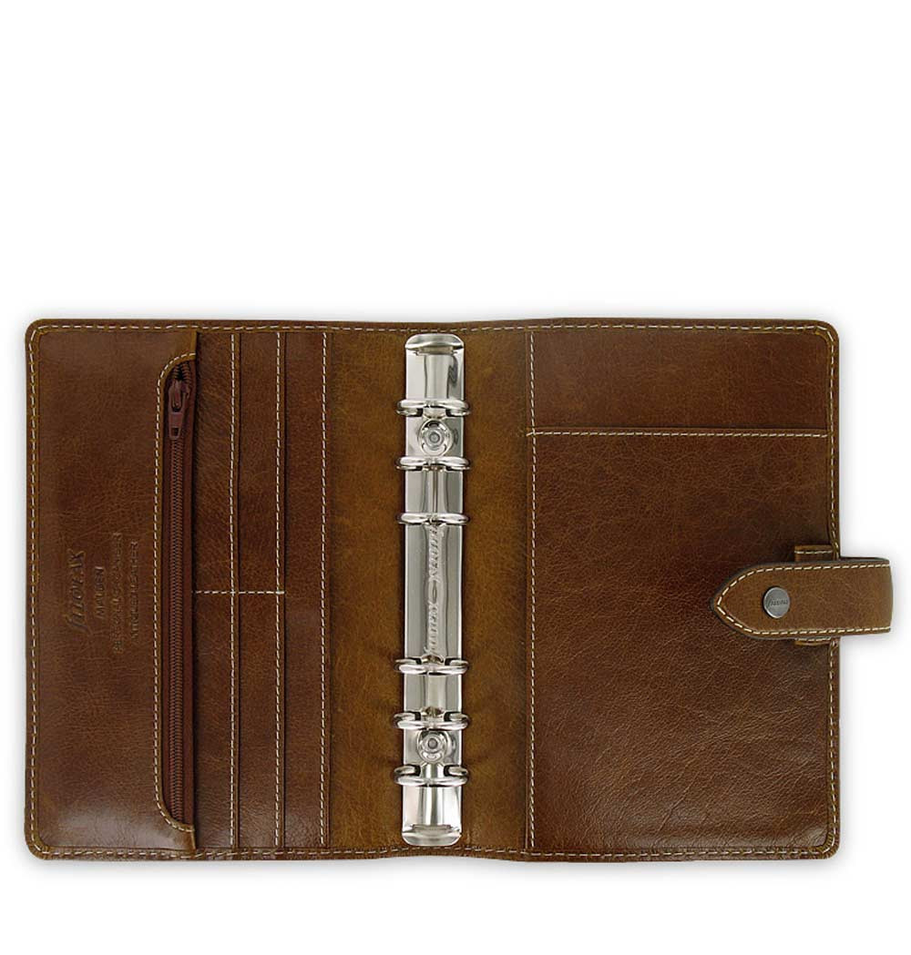 Filofax Personal Size Malden Organiser Planner Diary Book Ochre Leather 025808