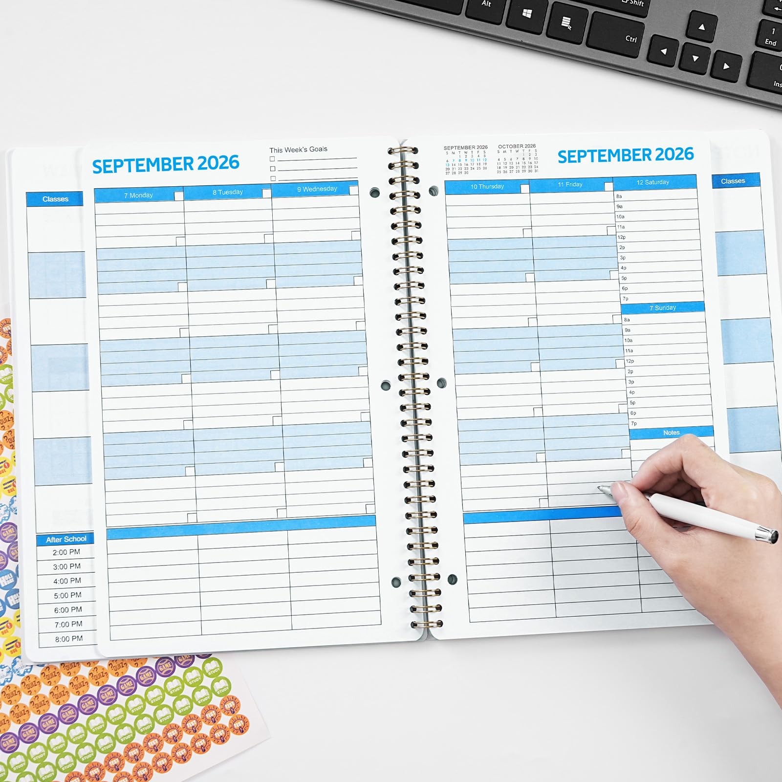 Student Planner 2026-2027 – School with Letter, green