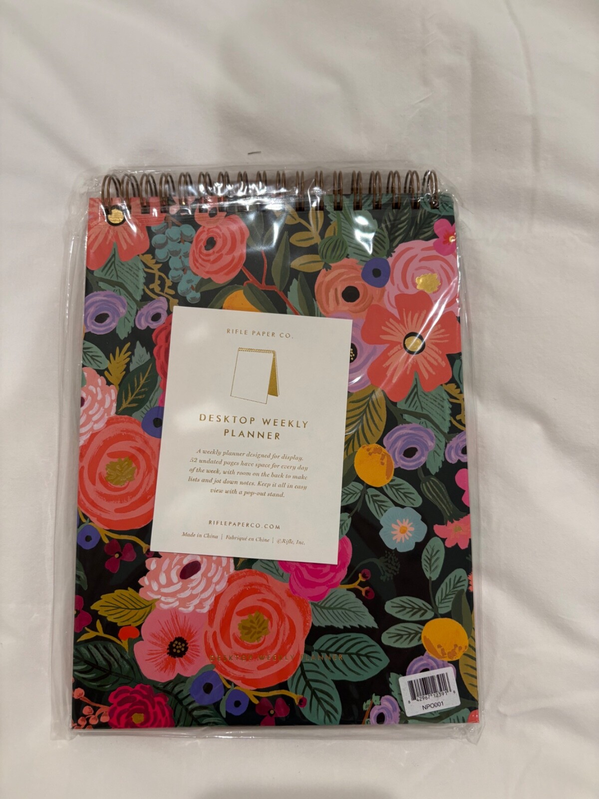 Rifle Paper Co Desktop Weekly Planner | Blossom – New in Plastic