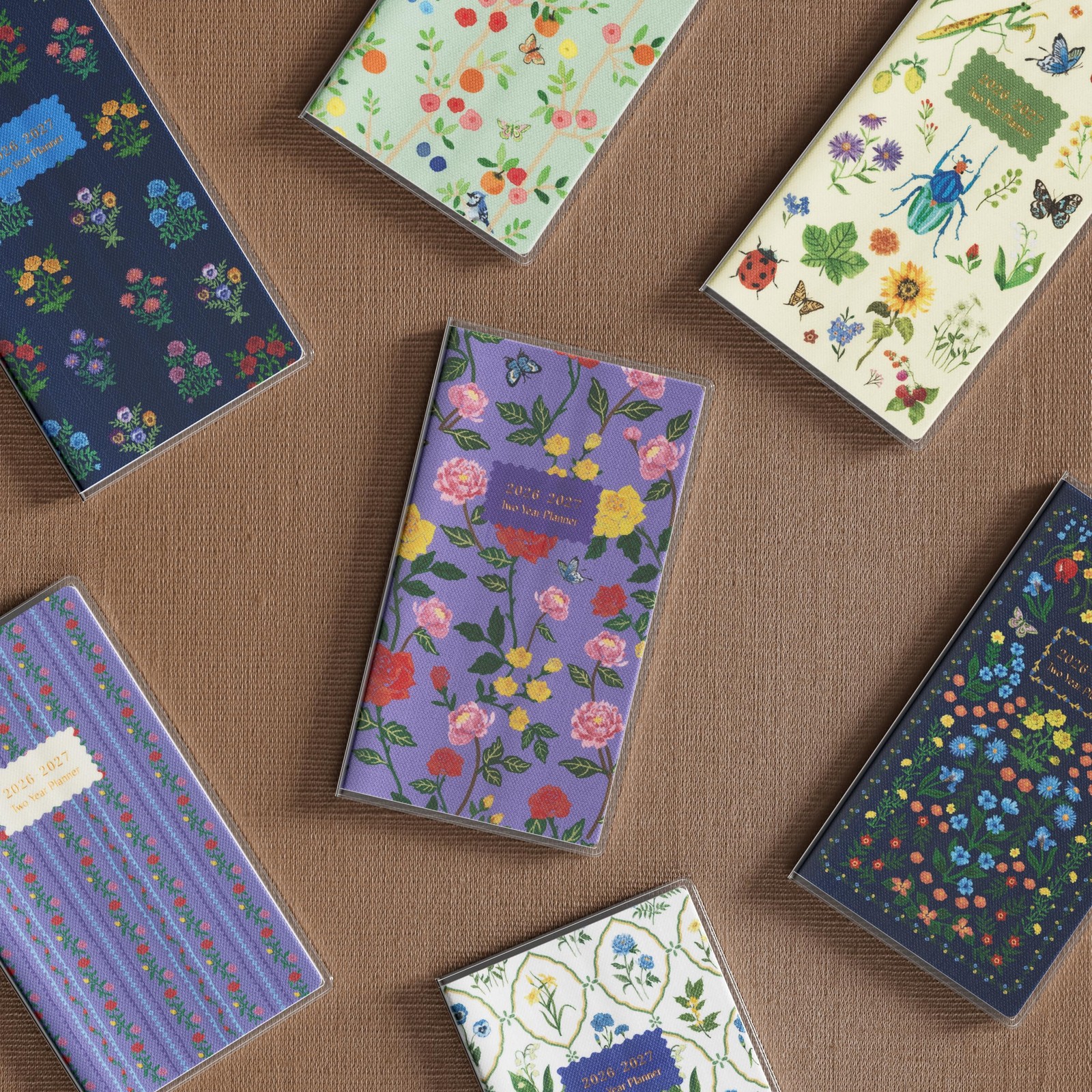 2026 2027 Pocket Monthly Planner 2 Year Portable 3.5×6.4 PVC Cover