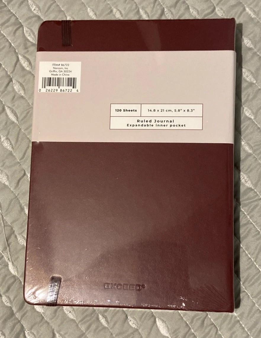 EXCEED A5 Ruled Journal 120 Sheets Hardcover Maroon book