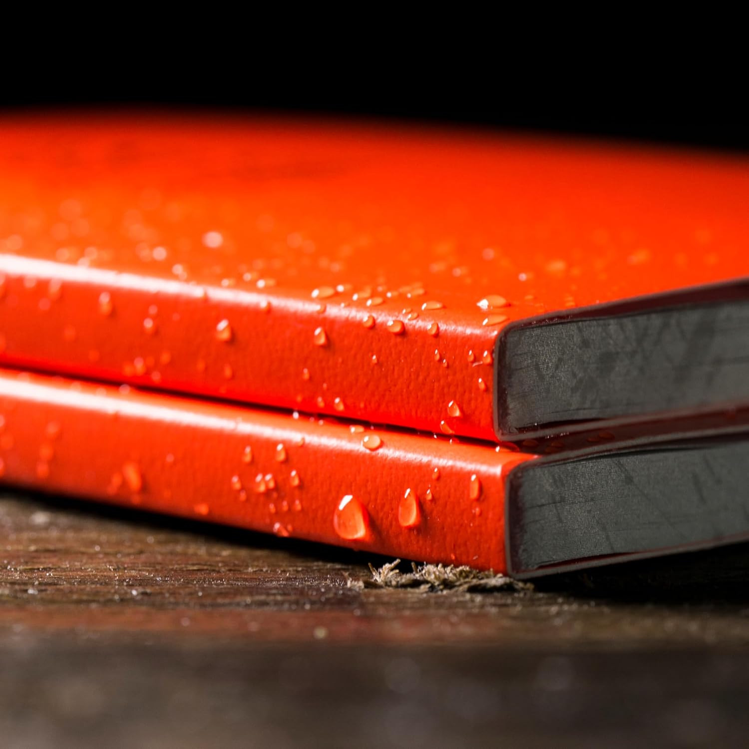 Weatherproof Soft Cover Pocket Notebook, 3.5″ X 5″, Orange Cover, Universal P…