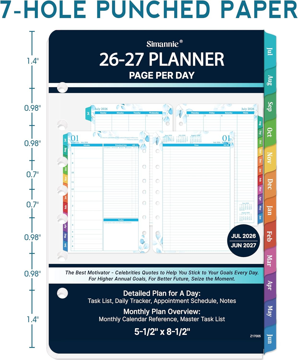 Planner Refills 2026-2027 – July 2026 – June 2027, 2026-2027 Planner Refills, Tw