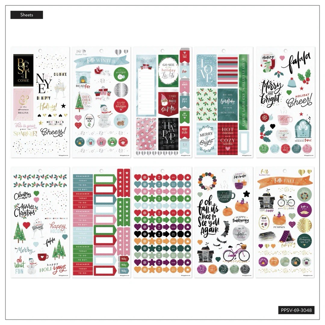 Happy Planner Value Pack Stickers ALL IN A SEASON