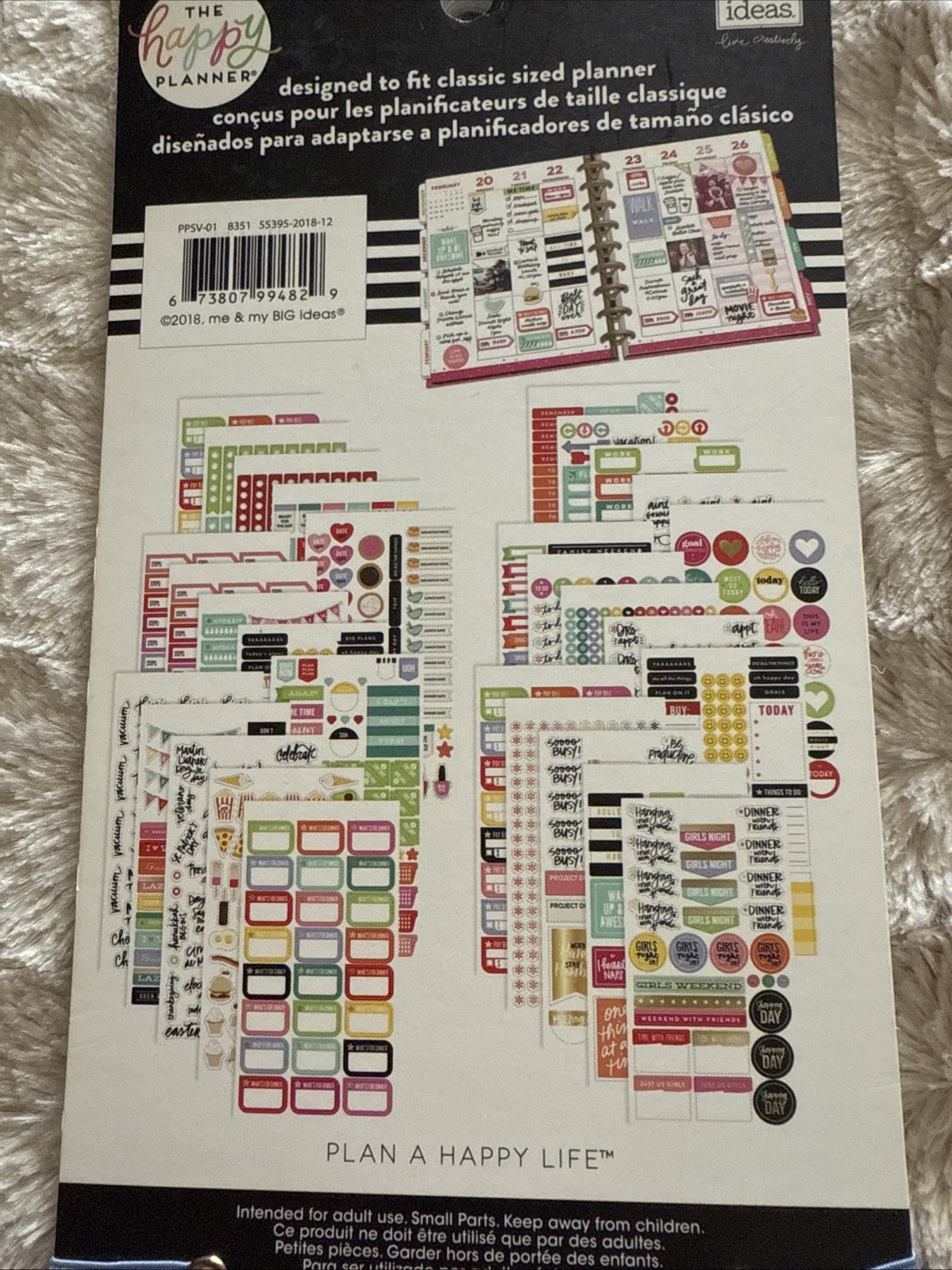 The Happy Planner Sticker Books LOT OF 3 Some Missing a Few Stickers