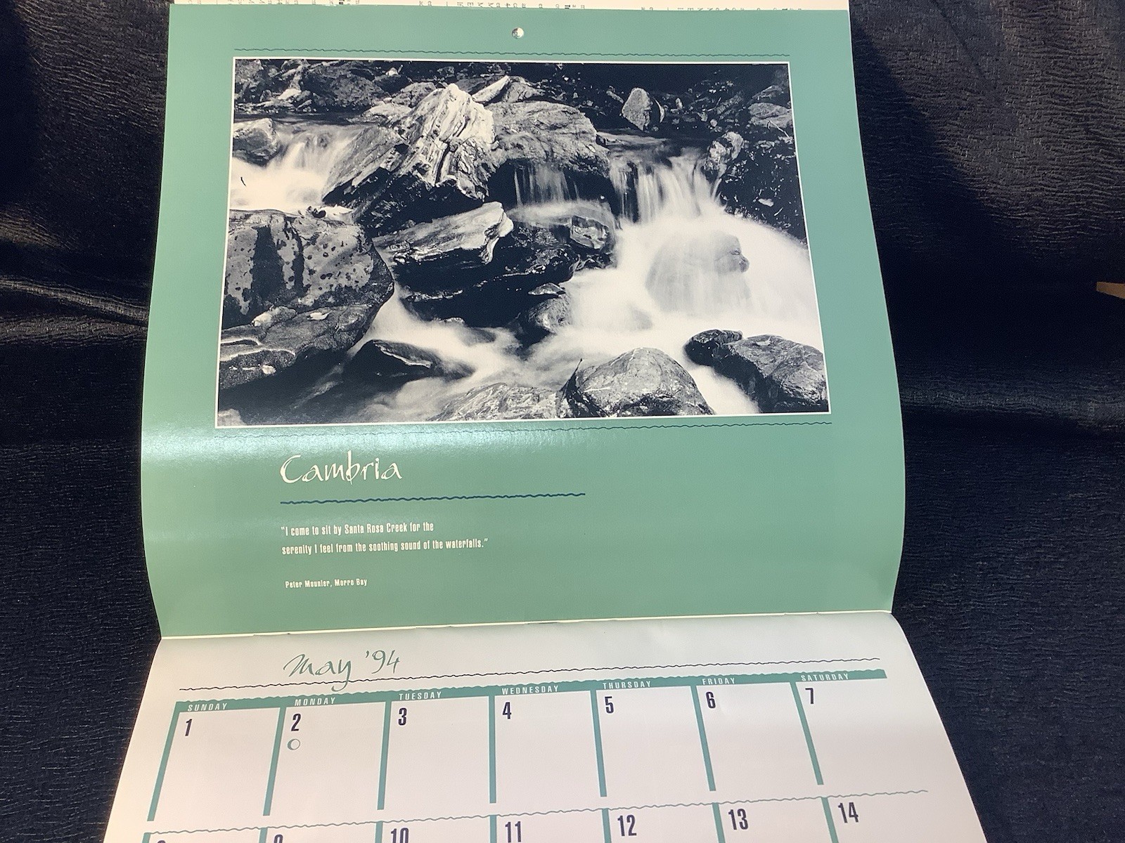1994 SLO County CA Planner Emergency Planning Calendar