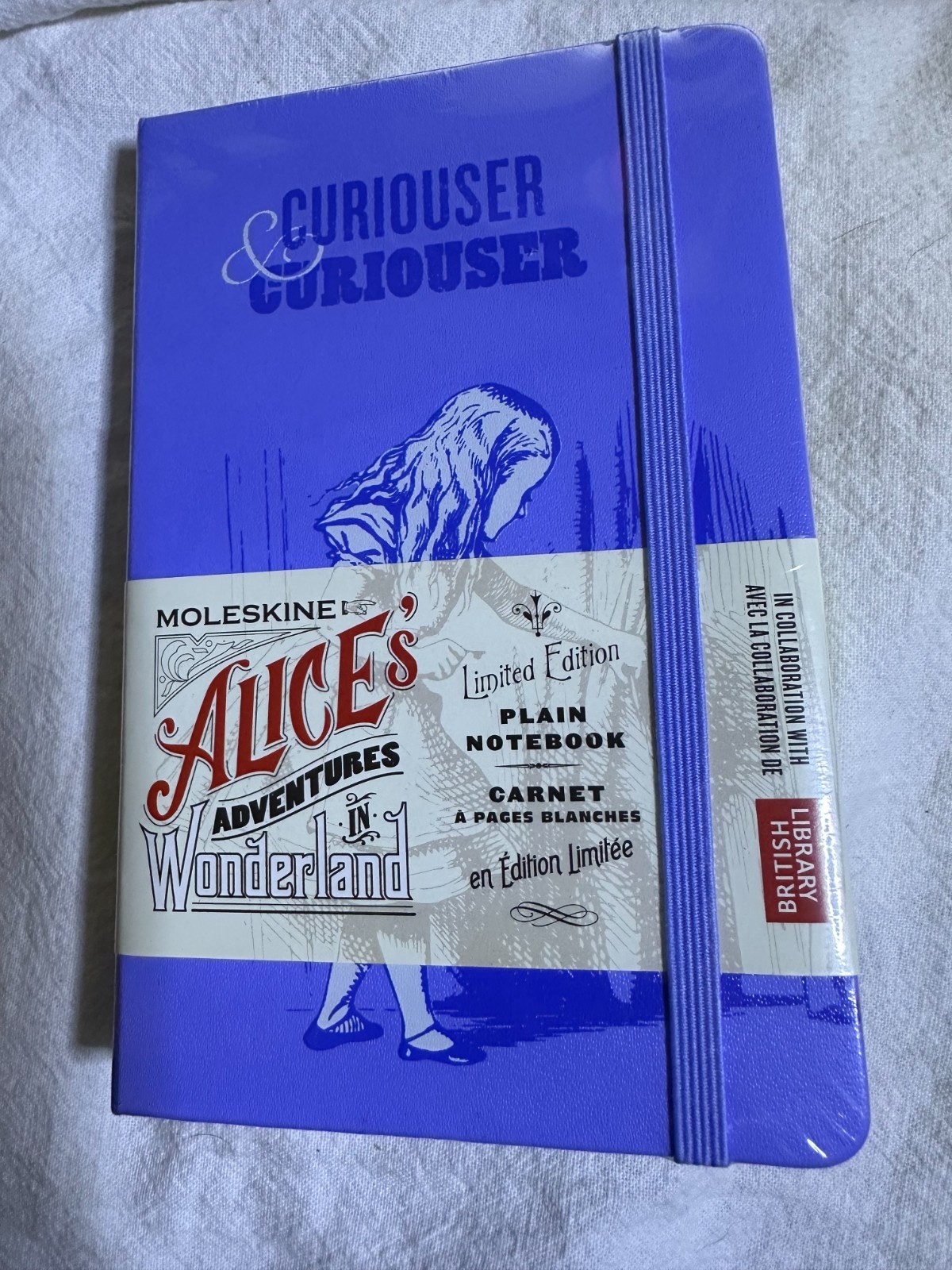 NEW Moleskine Alice’s Adventures in Wonderland (3.5 X 5.5 in) 192 Plain Pages ct