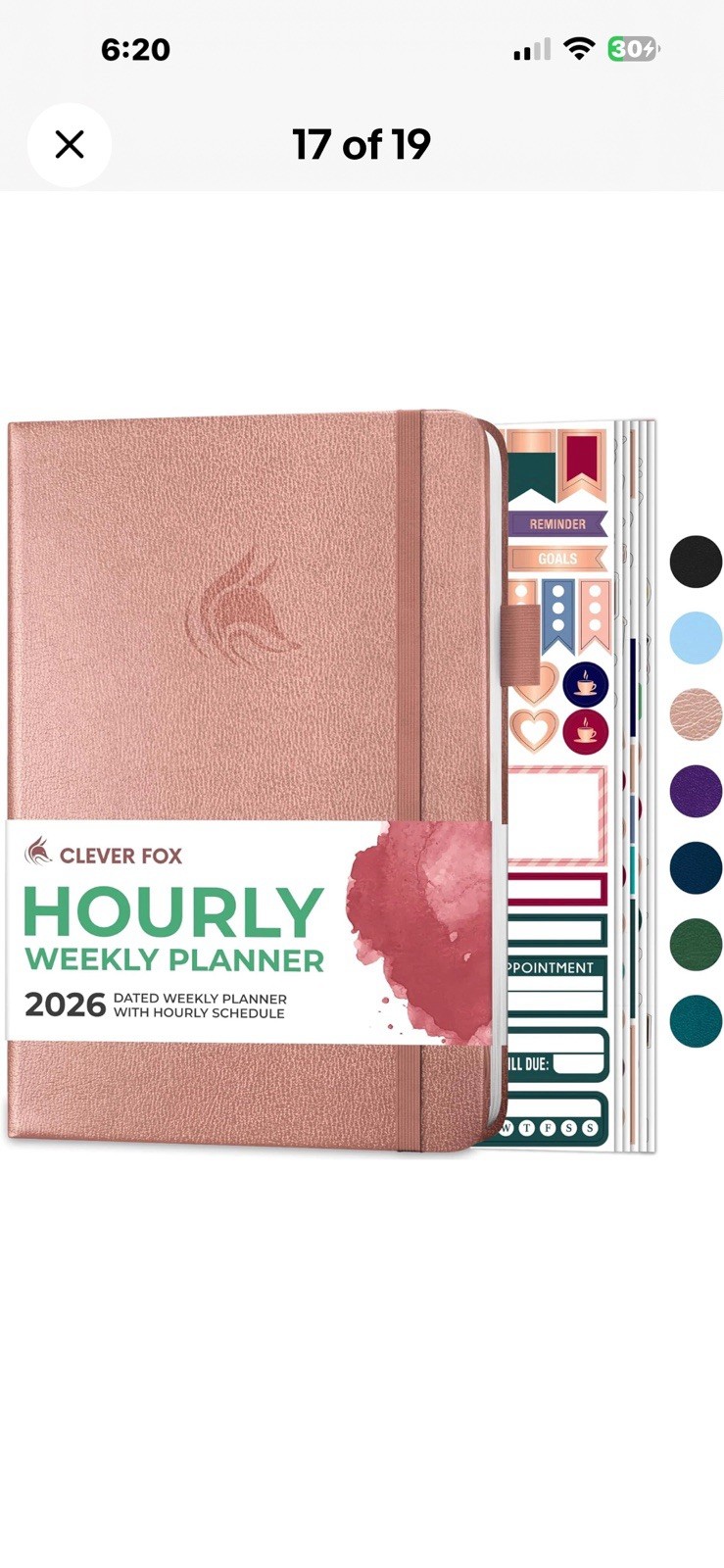 Dated Hourly Weekly Planner 2026 – Daily, Monthly & Yearly Agenda Organizer with