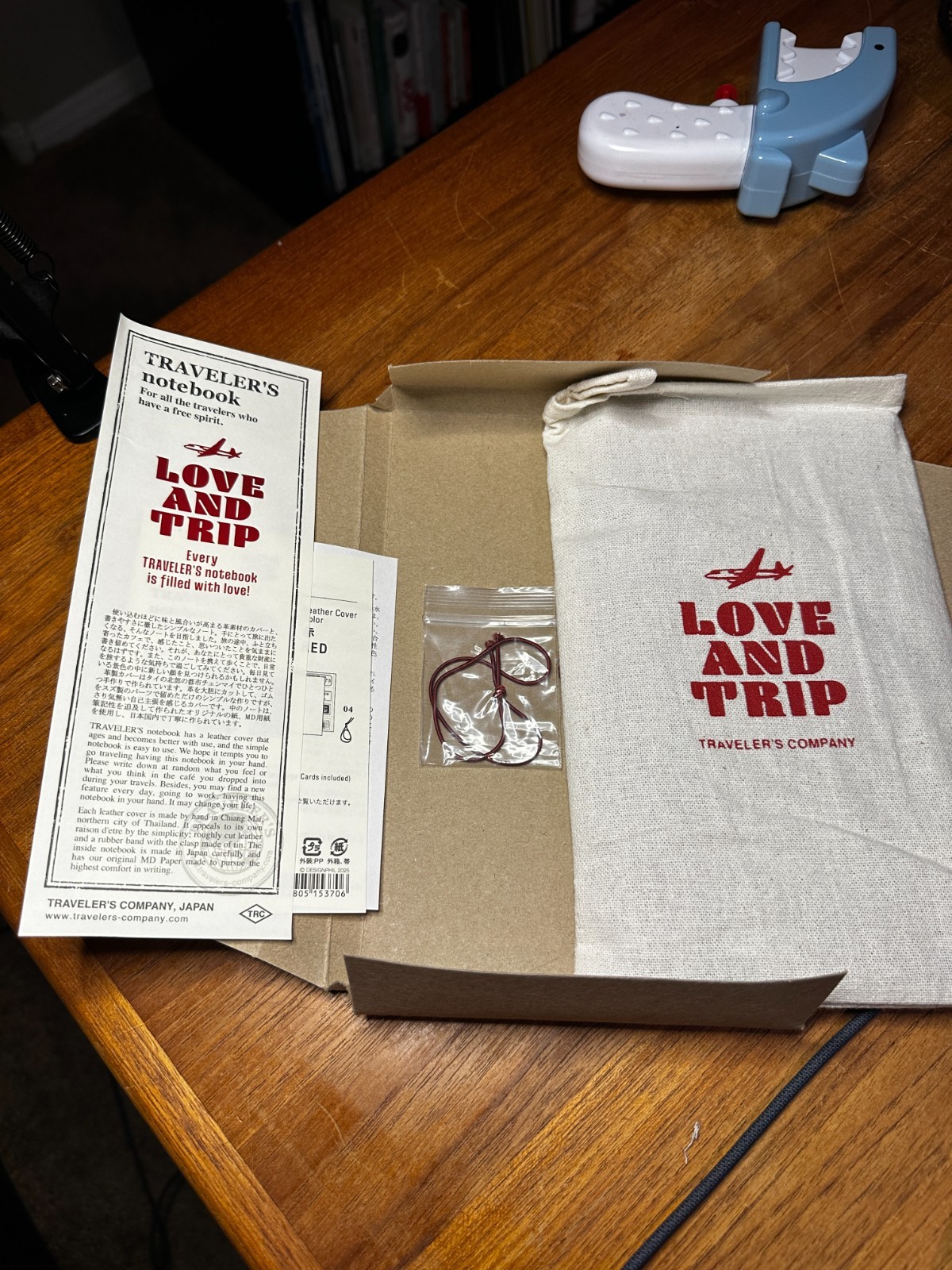 Traveler’s Company LOVE AND TRIP Notebook Red Leather Cover Regular