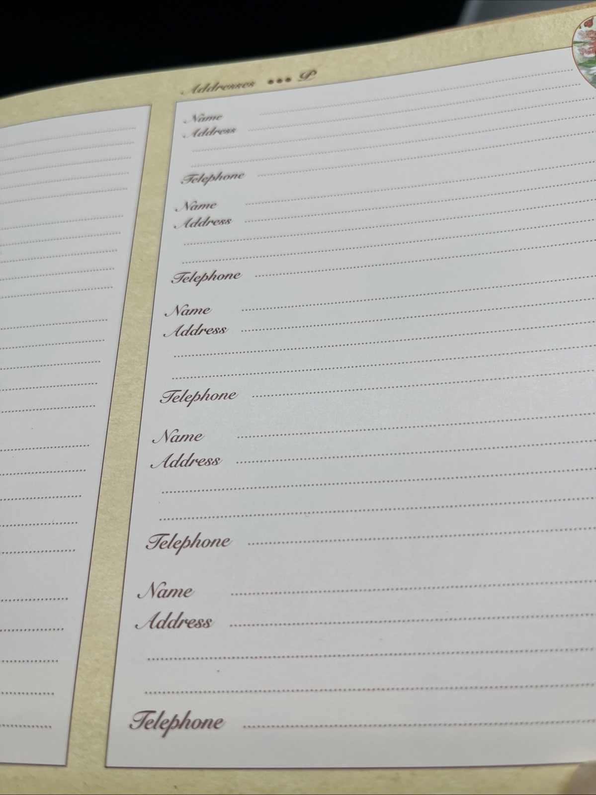 Wildflowers Of North America Daily Journal & Address Book