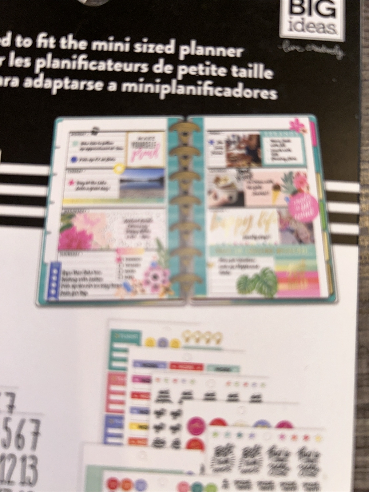 MAMBI The Happy Planner Planner Basics Mini Sticker Book 1768 Pieces Value Pack